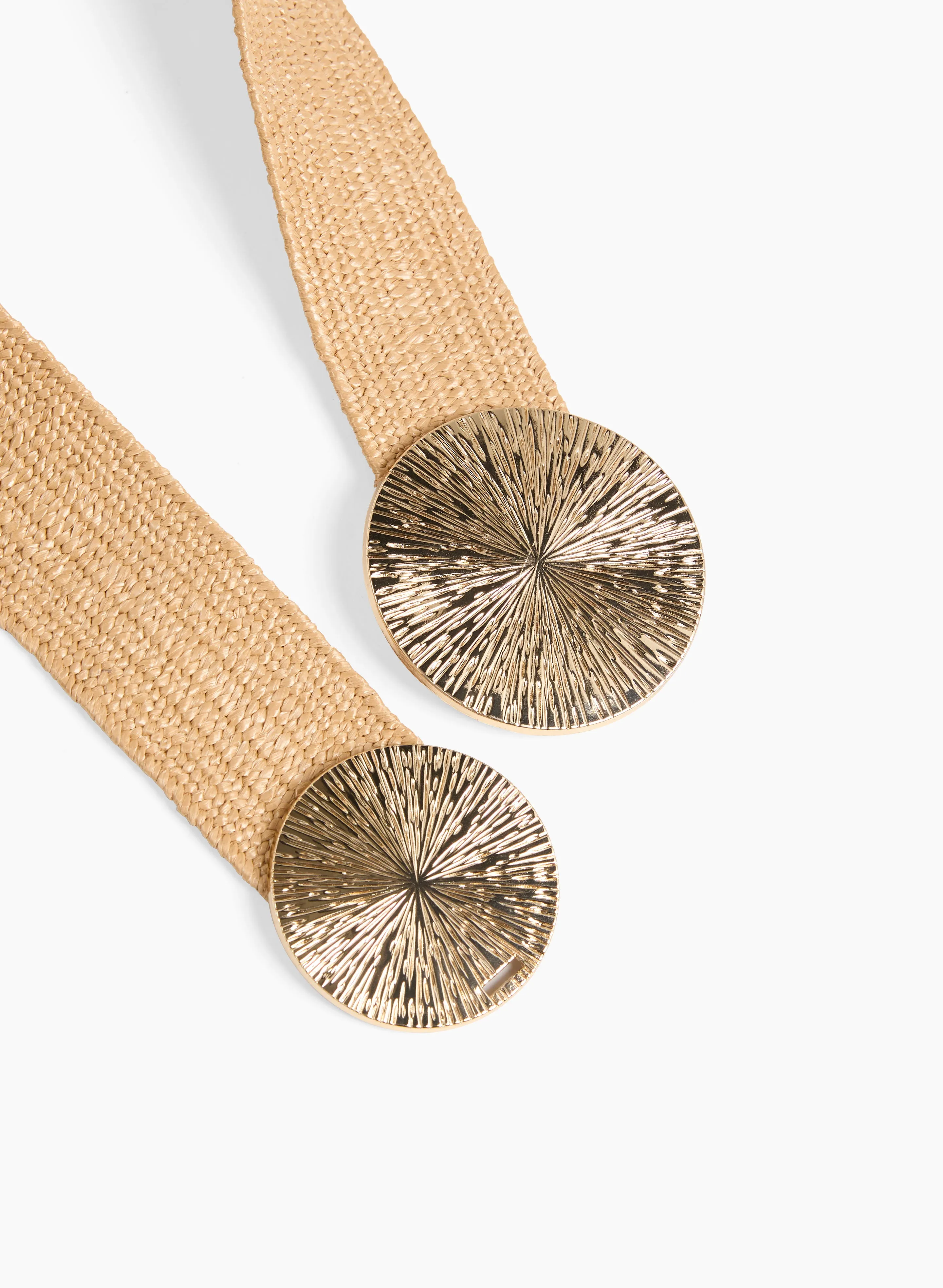 Round Buckle Elastic Braided Belt sold by Laura product image thumbnail 2