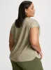 Floral Lace Detail Burnout Tee sold by Laura