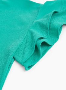 Ruffle Sleeve Scoop Neck Top sold by Laura