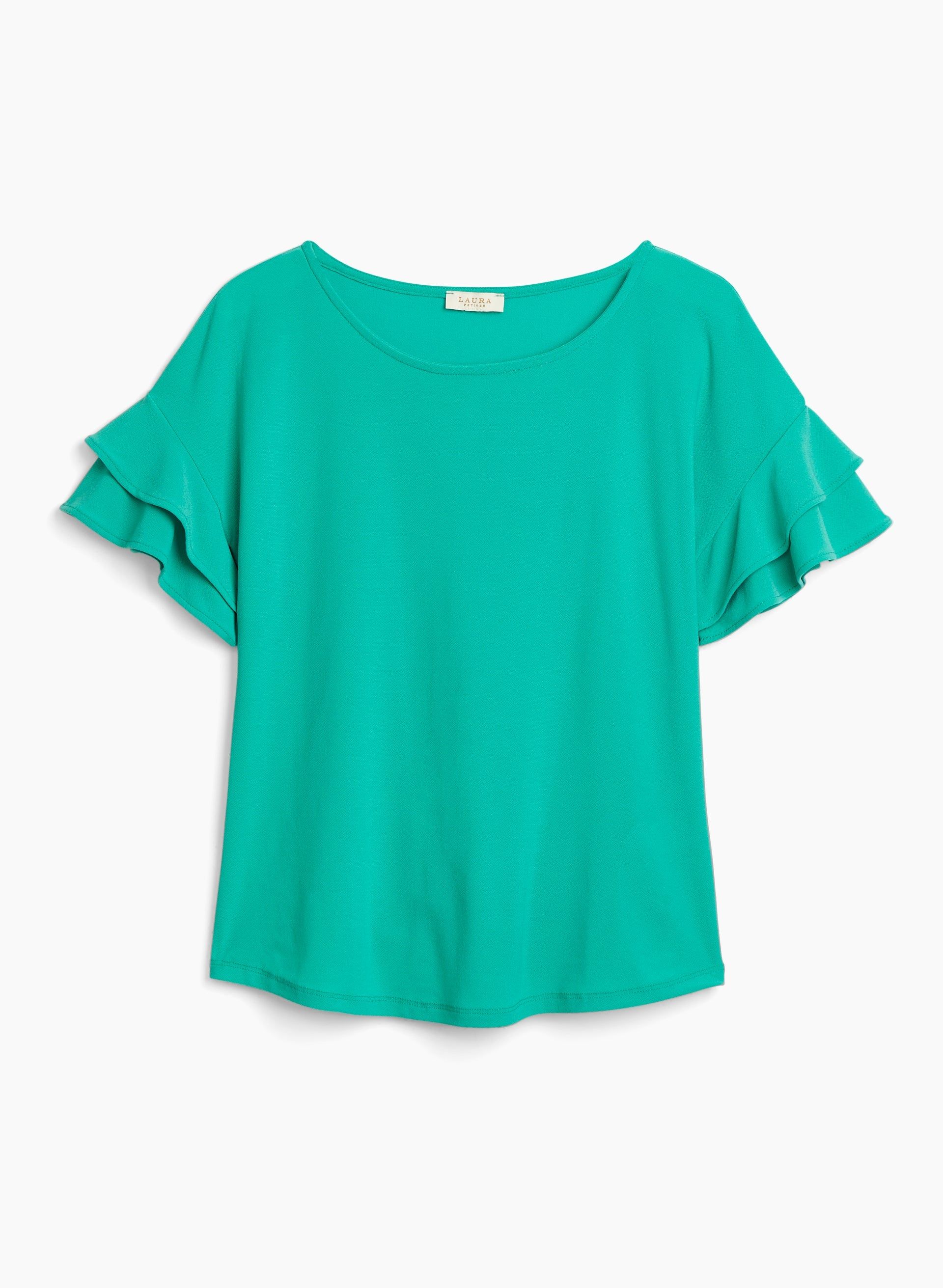 Ruffle Sleeve Scoop Neck Top sold by Laura product image thumbnail 2