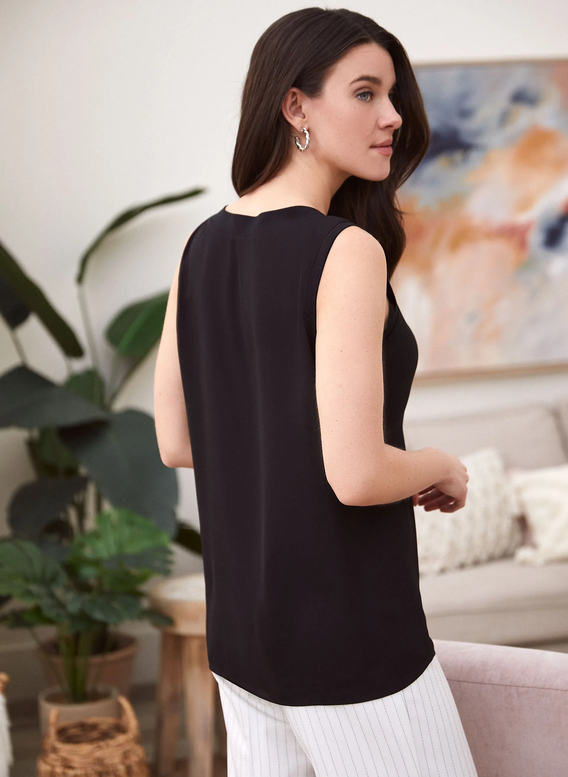 Sleeveless V-Neck Blouse sold by Laura product image thumbnail 4