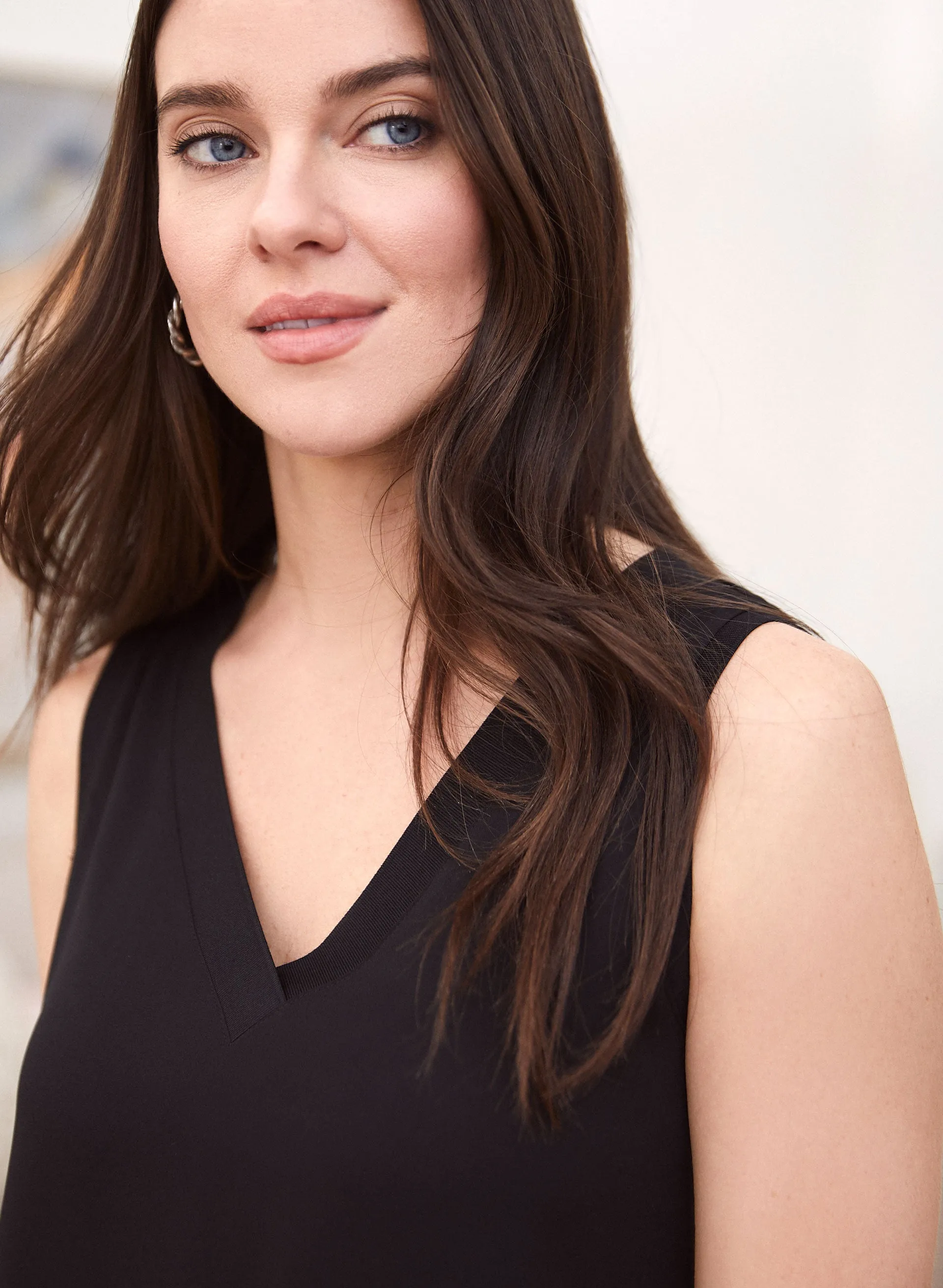 Sleeveless V-Neck Blouse sold by Laura product image thumbnail 2