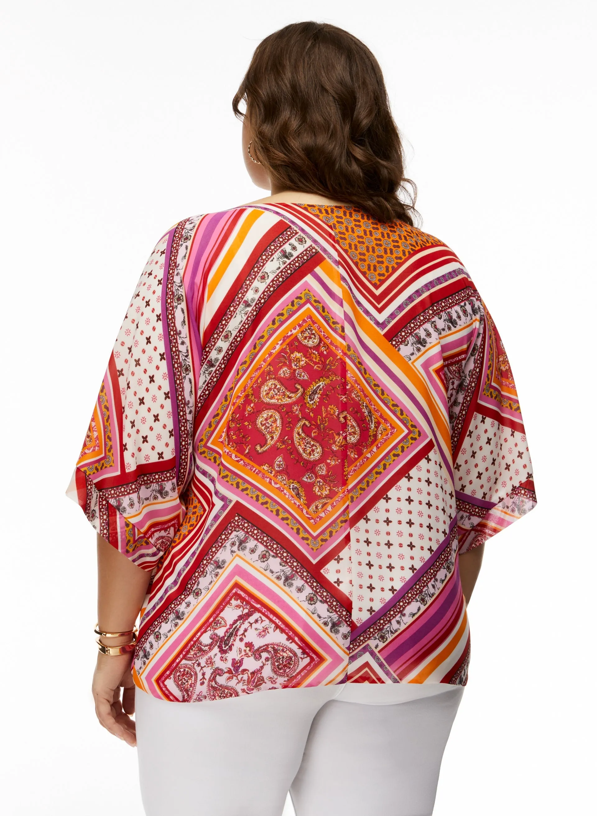Patchwork Print Blouse sold by Laura product image thumbnail 4
