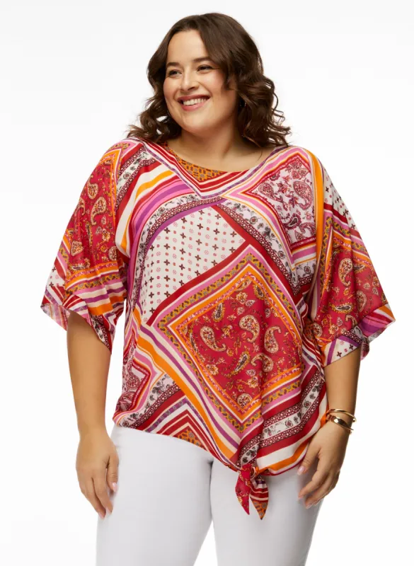 Patchwork Print Blouse sold by Laura