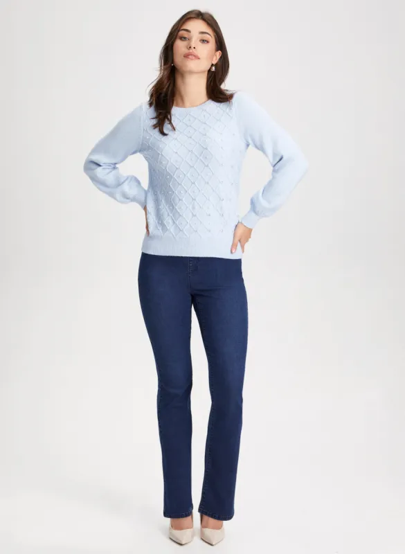 Embellished Sweater & Bootcut Jeans sold by Laura