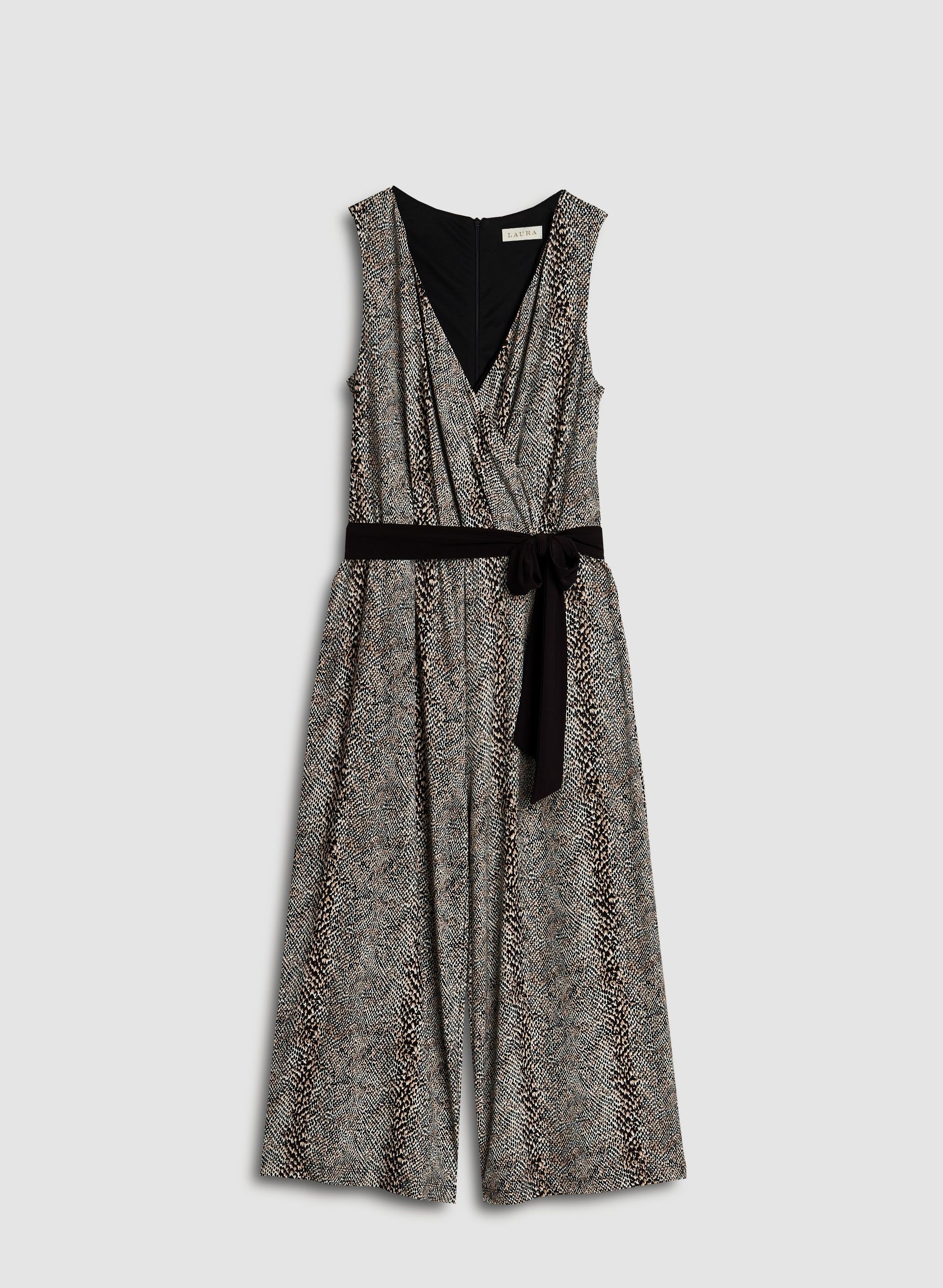 Snake Print Tie Detail Jumpsuit sold by Laura product image thumbnail 3