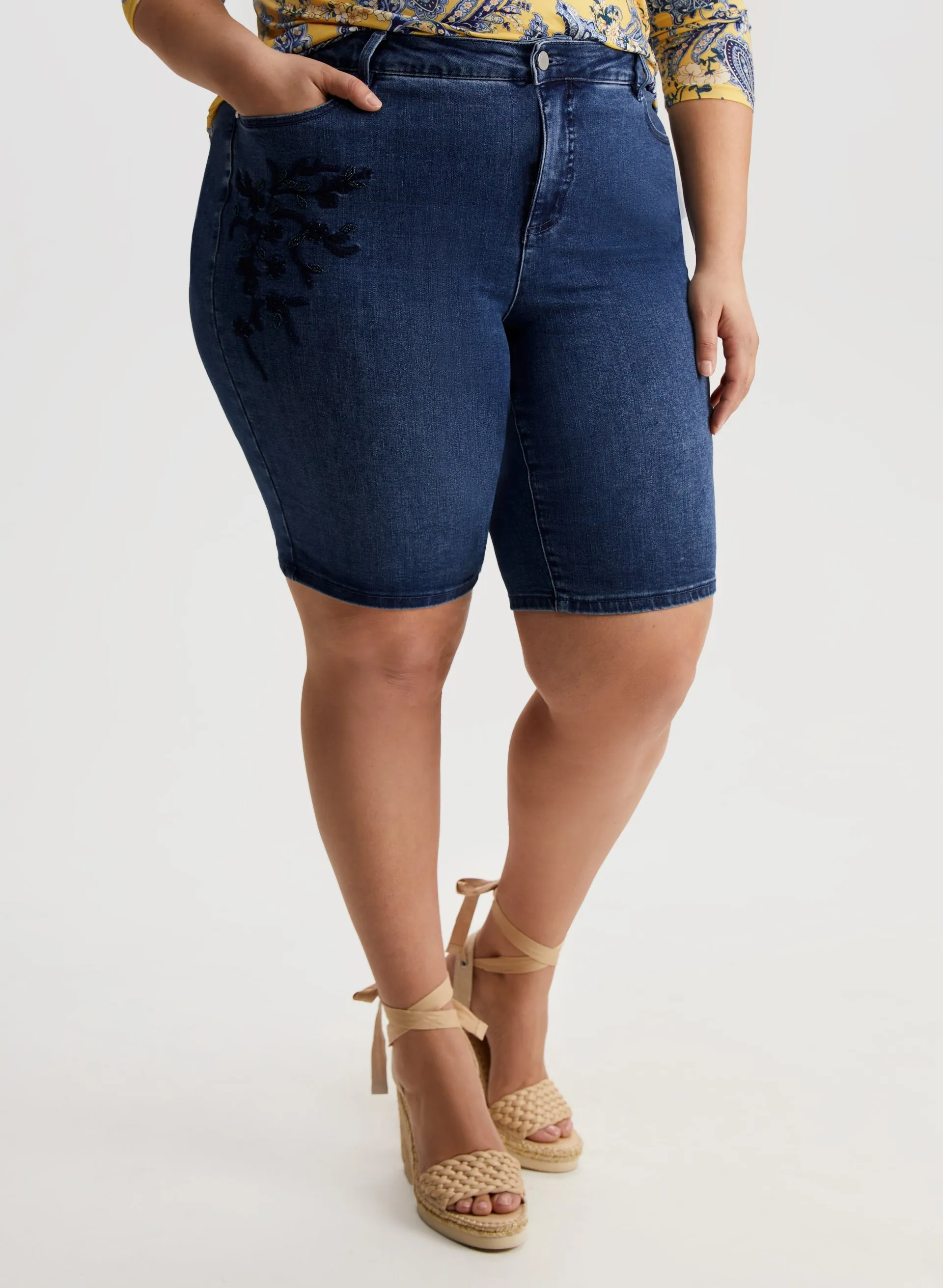 Embroidered Bermuda Shorts sold by Laura