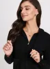 Rhinestone Embellished Zip-Up Hooded Sweater sold by Laura
