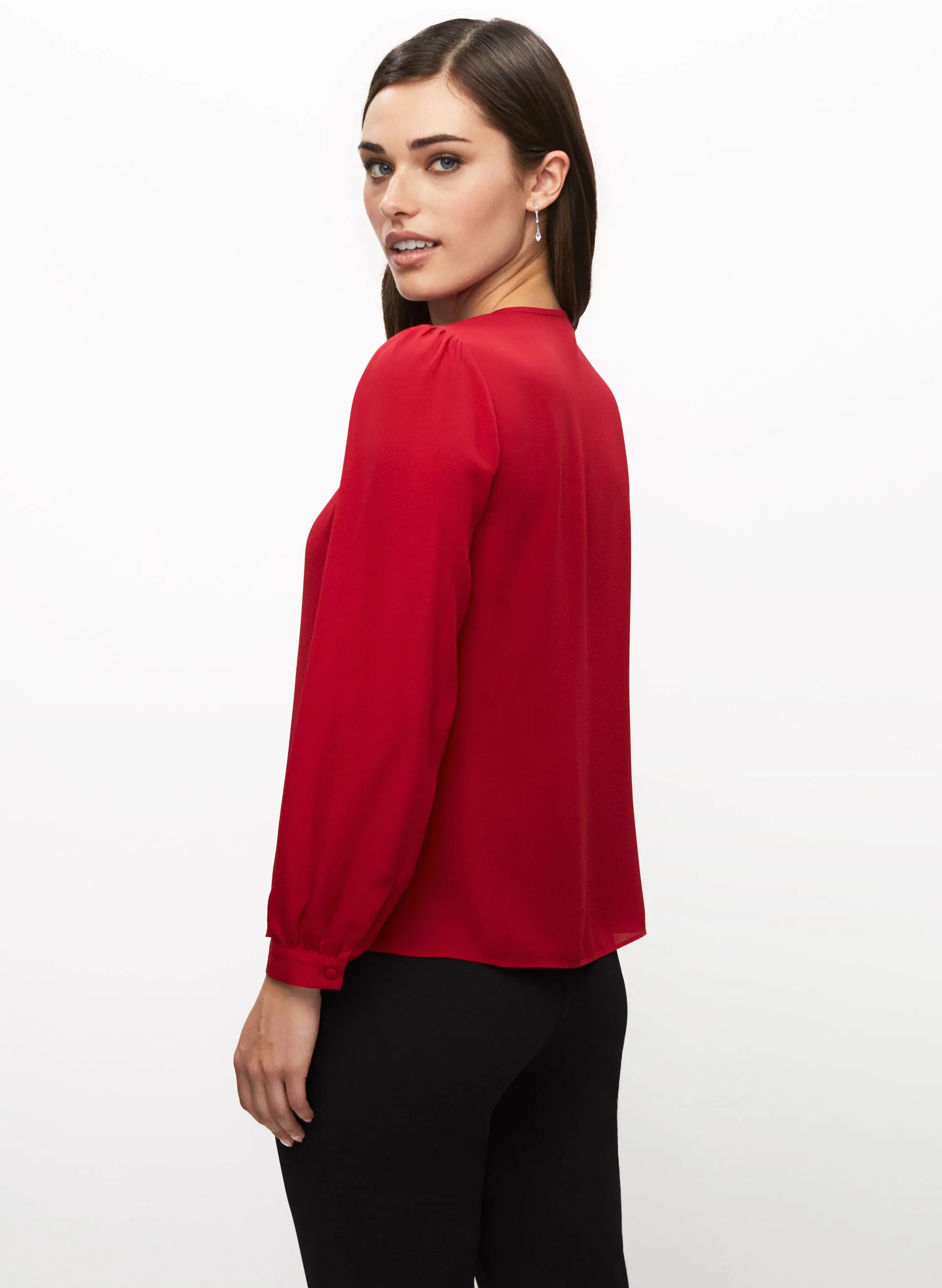 Rhinestone Chain V-Neck Top sold by Laura product image thumbnail 4