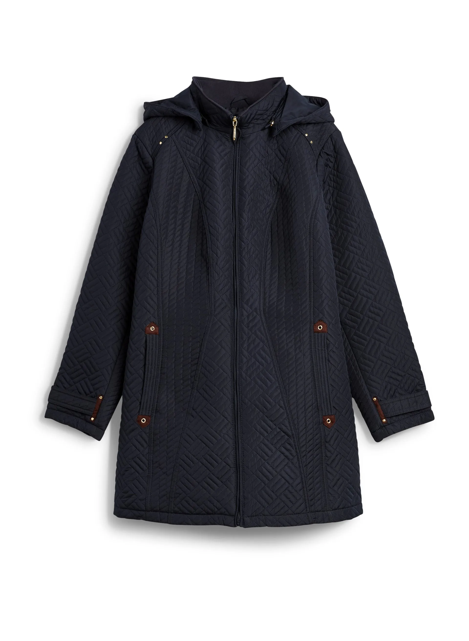 Detachable Hood Quilted Coat sold by Laura product image thumbnail 5