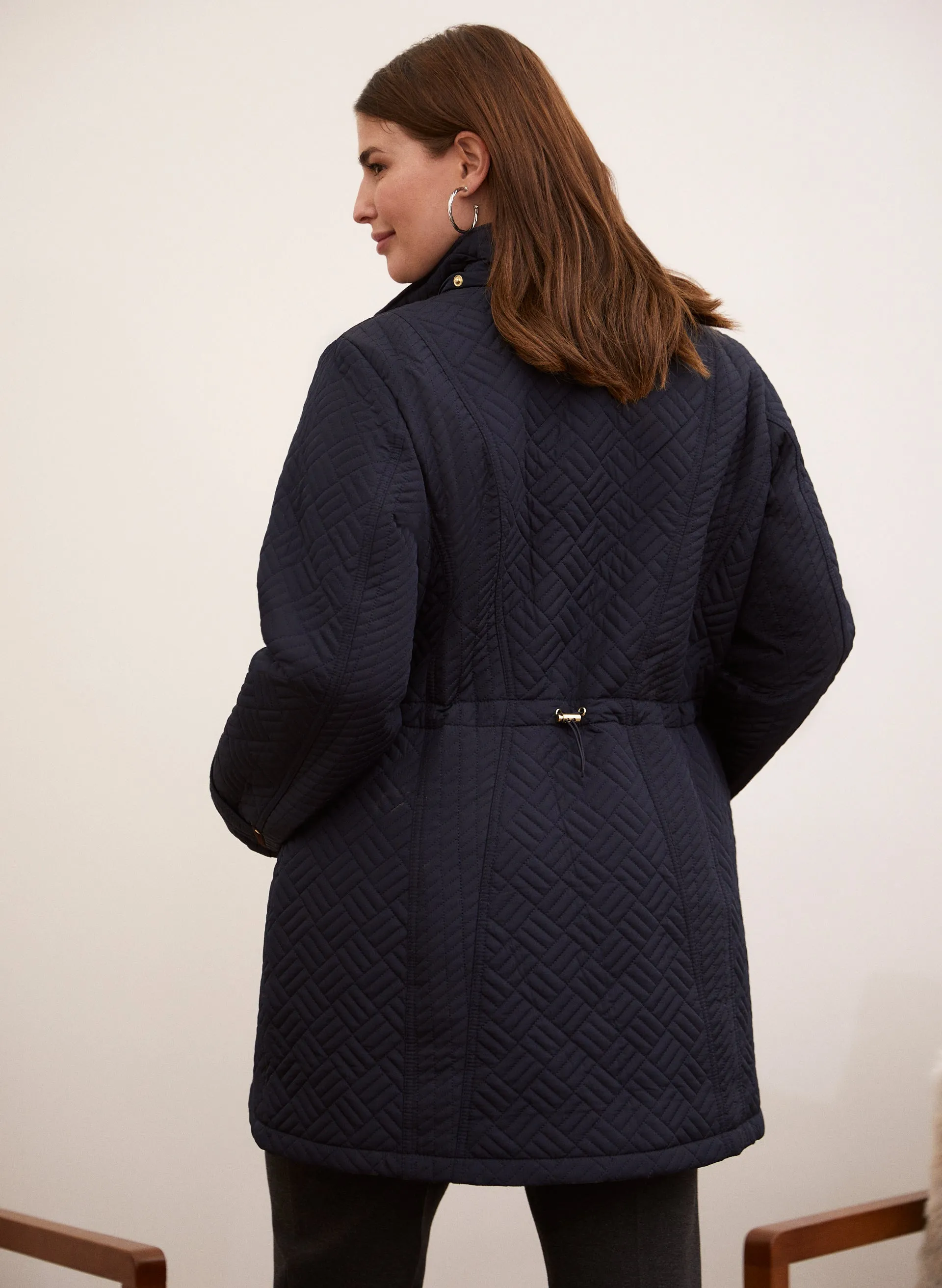 Detachable Hood Quilted Coat sold by Laura product image thumbnail 2