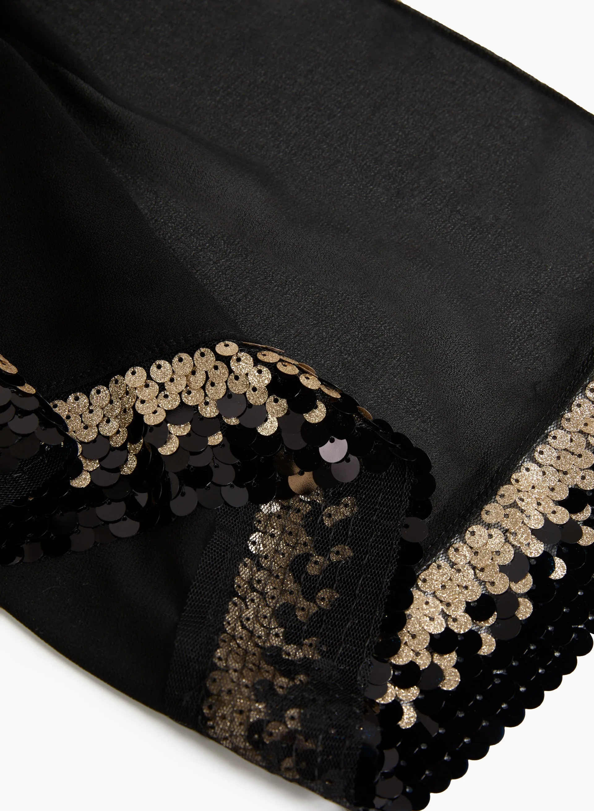 Sequin Hem Lightweight Scarf sold by Laura product image thumbnail 2