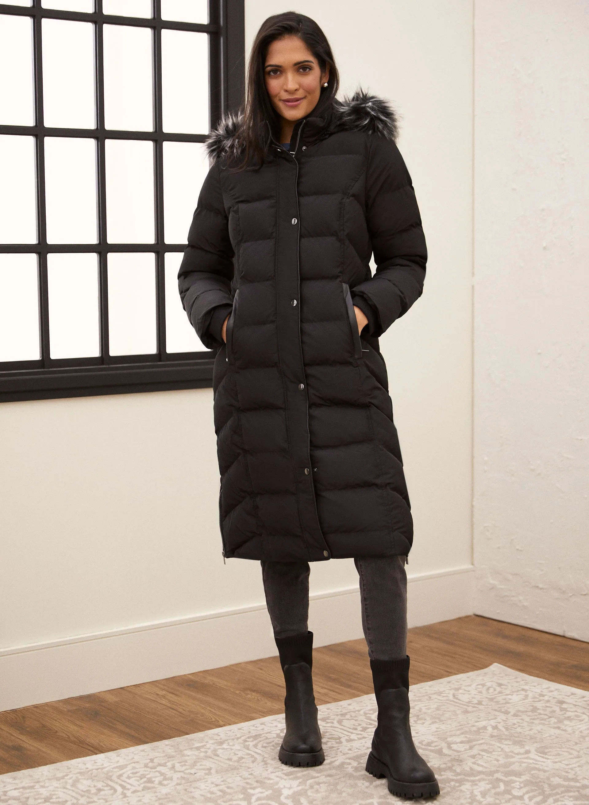 Vegan Down Quilted Coat sold by Laura