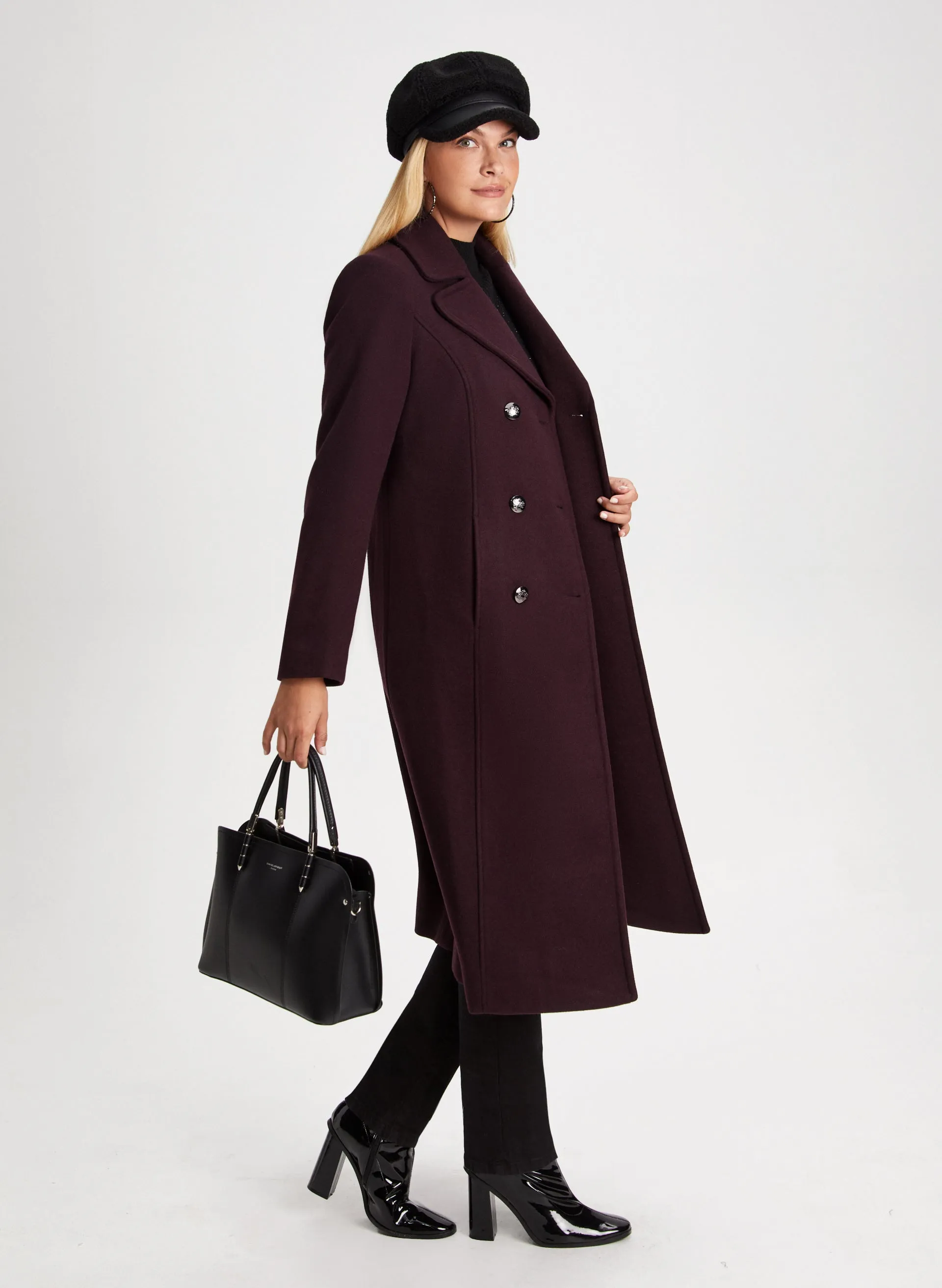 Stretch Wool Blend Coat sold by Laura product image thumbnail 2