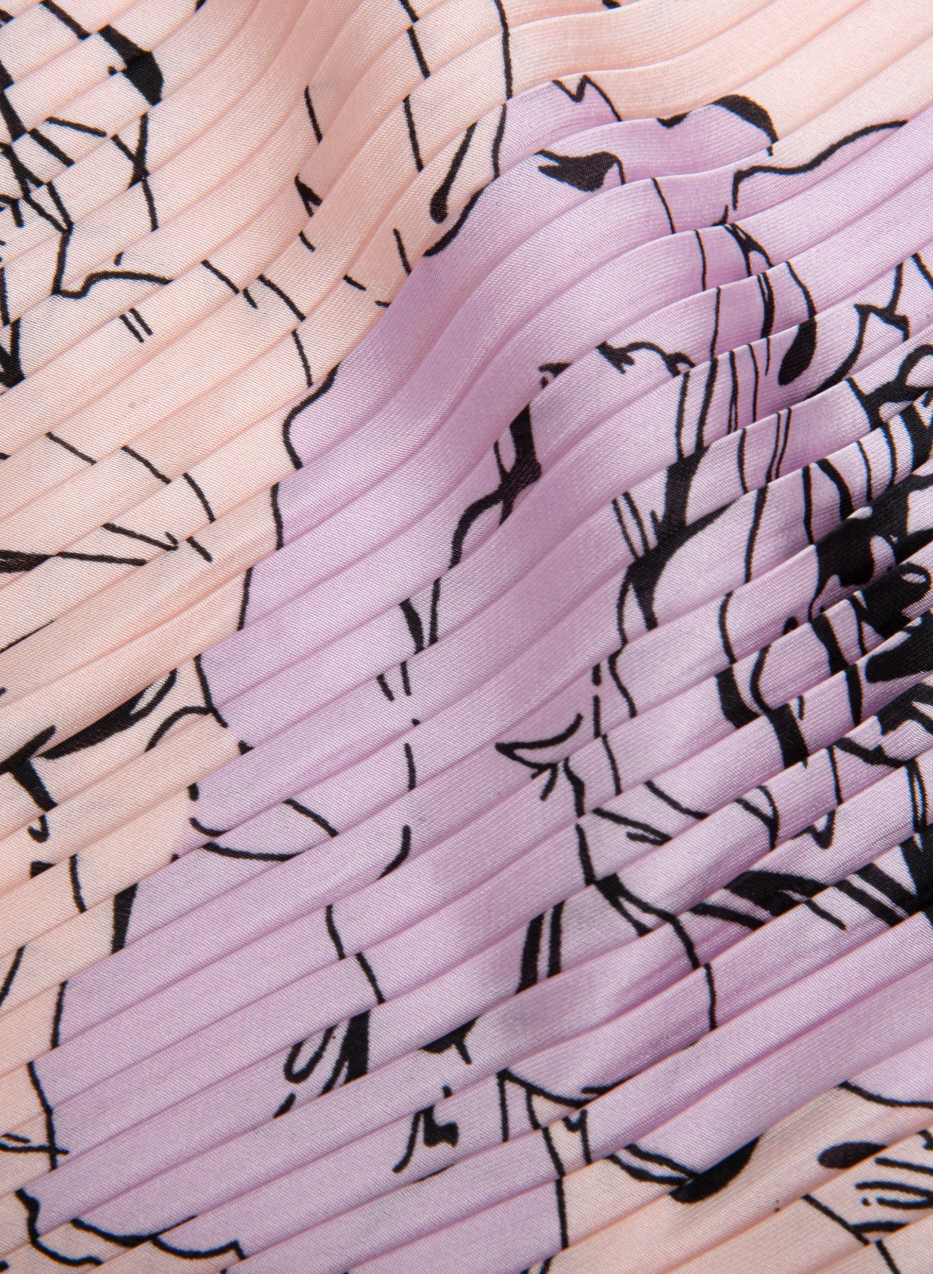 Pleated Floral Print Scarf sold by Laura product image thumbnail 2