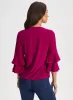 Ruffle Sleeve Keyhole Top sold by Laura