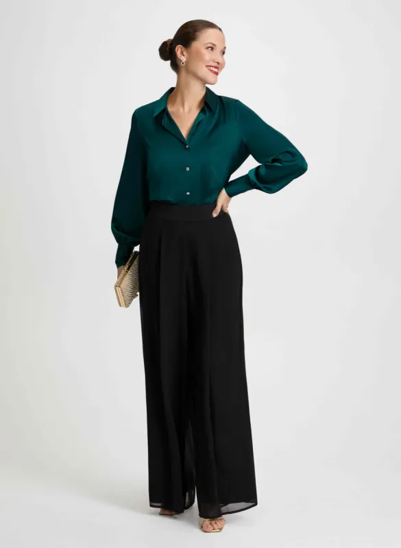 Satin Blouse & Chiffon Pants sold by Laura