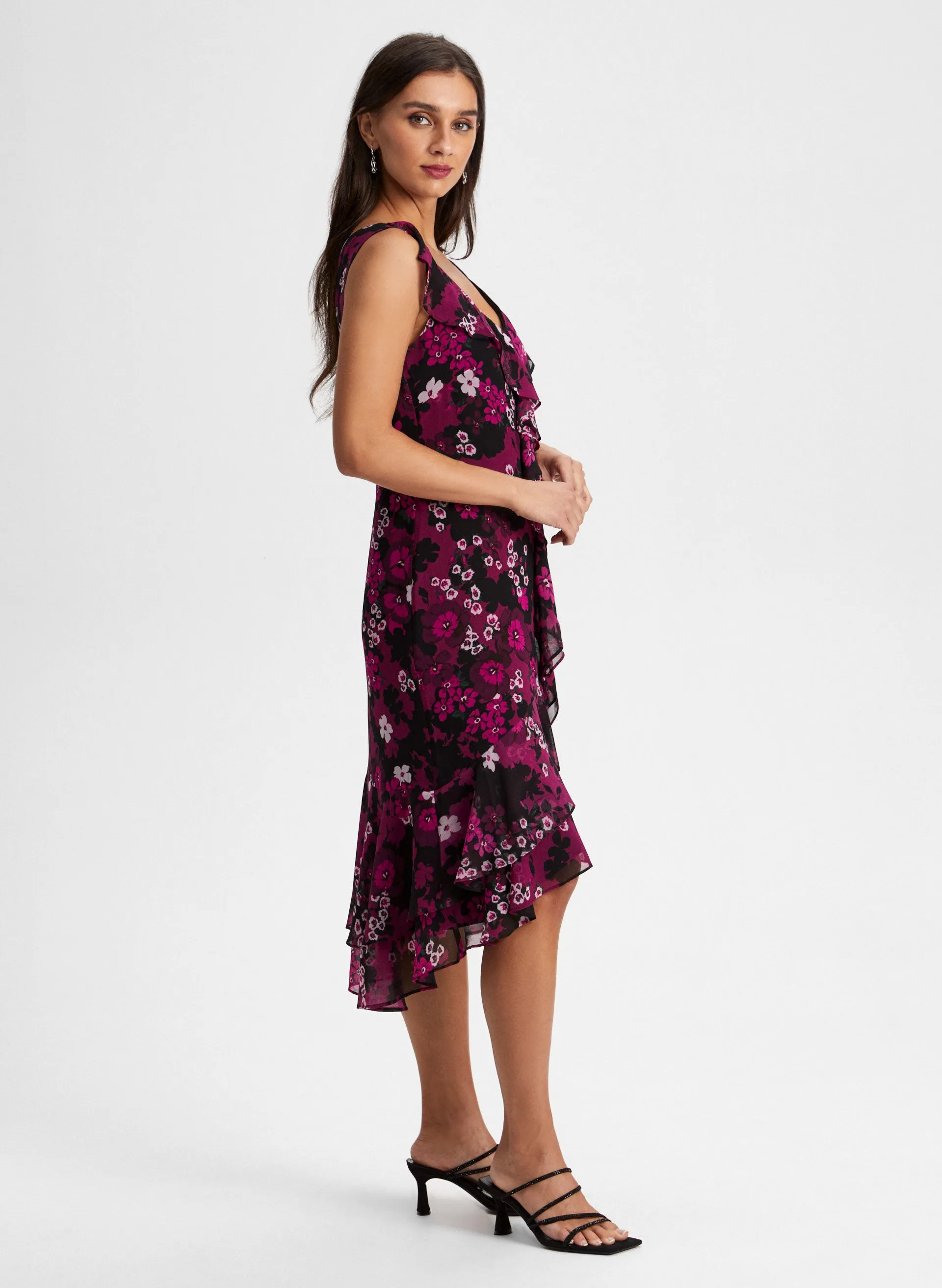 Floral Print Ruffle Dress sold by Laura product image thumbnail 2