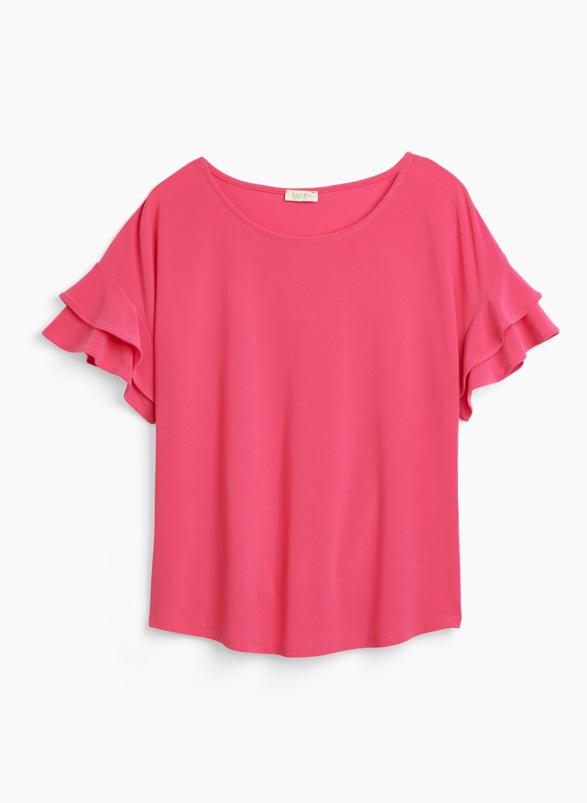 Ruffle Sleeve Scoop Neck Top sold by Laura product image thumbnail 5