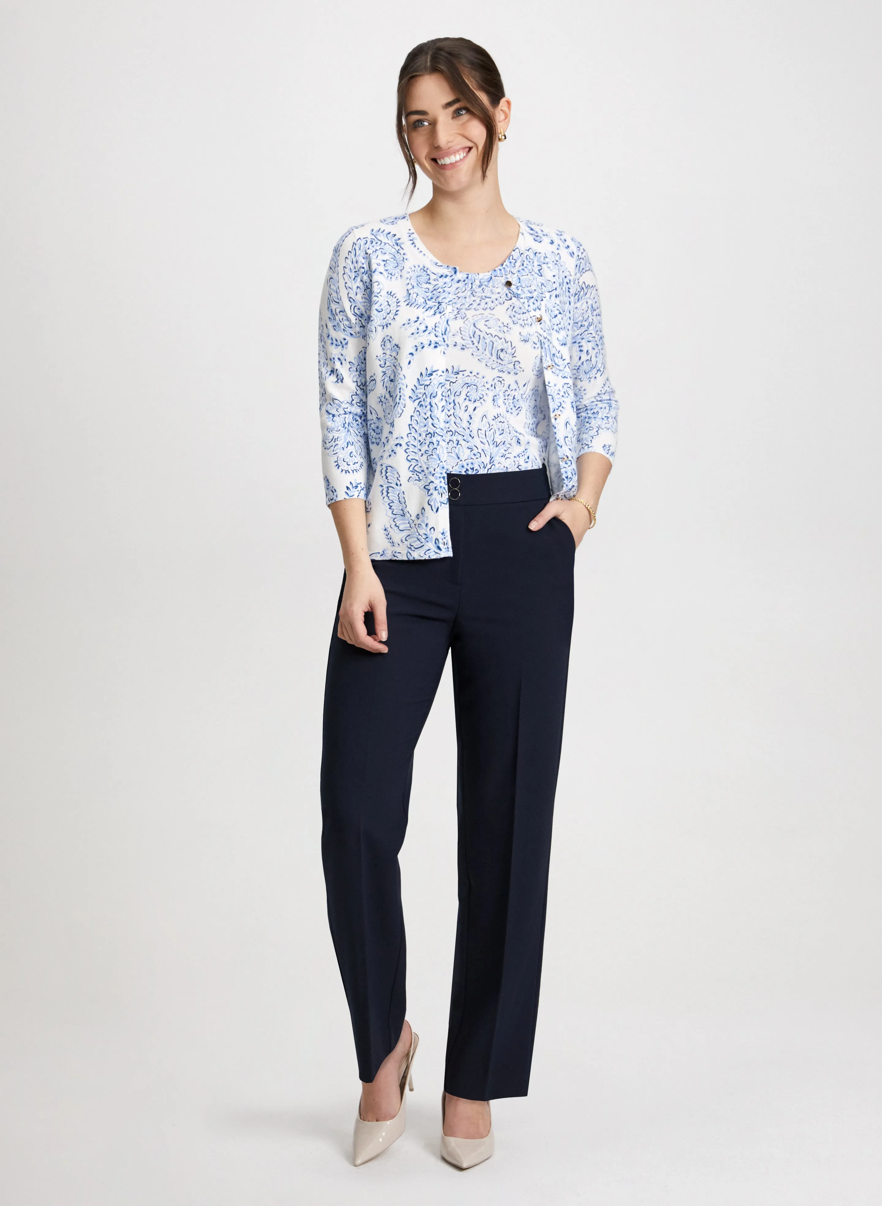 Paisley Print Sleeveless Knit Top sold by Laura product image thumbnail 3