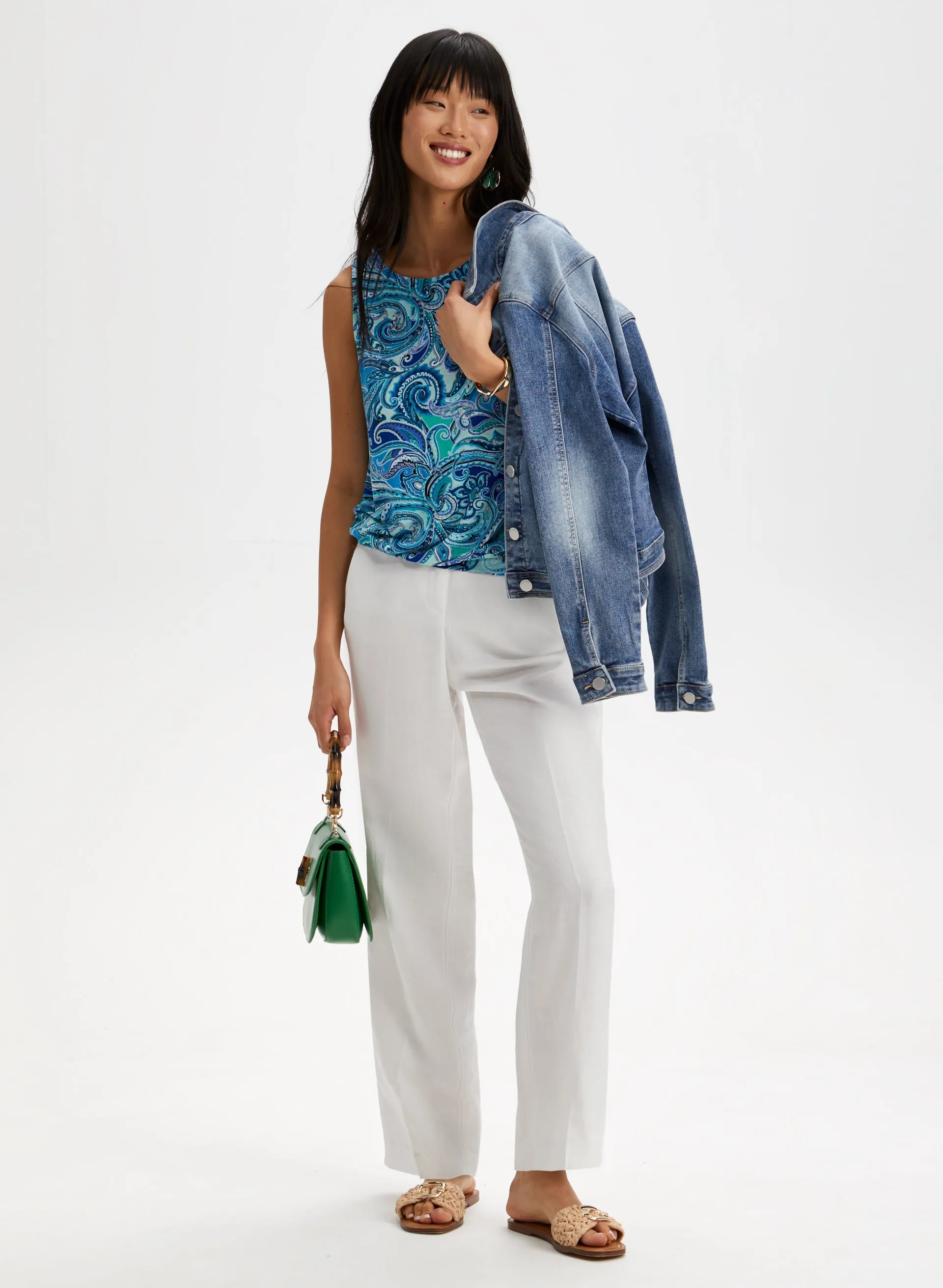 Paisley Print Sleeveless Top sold by Laura product image thumbnail 3