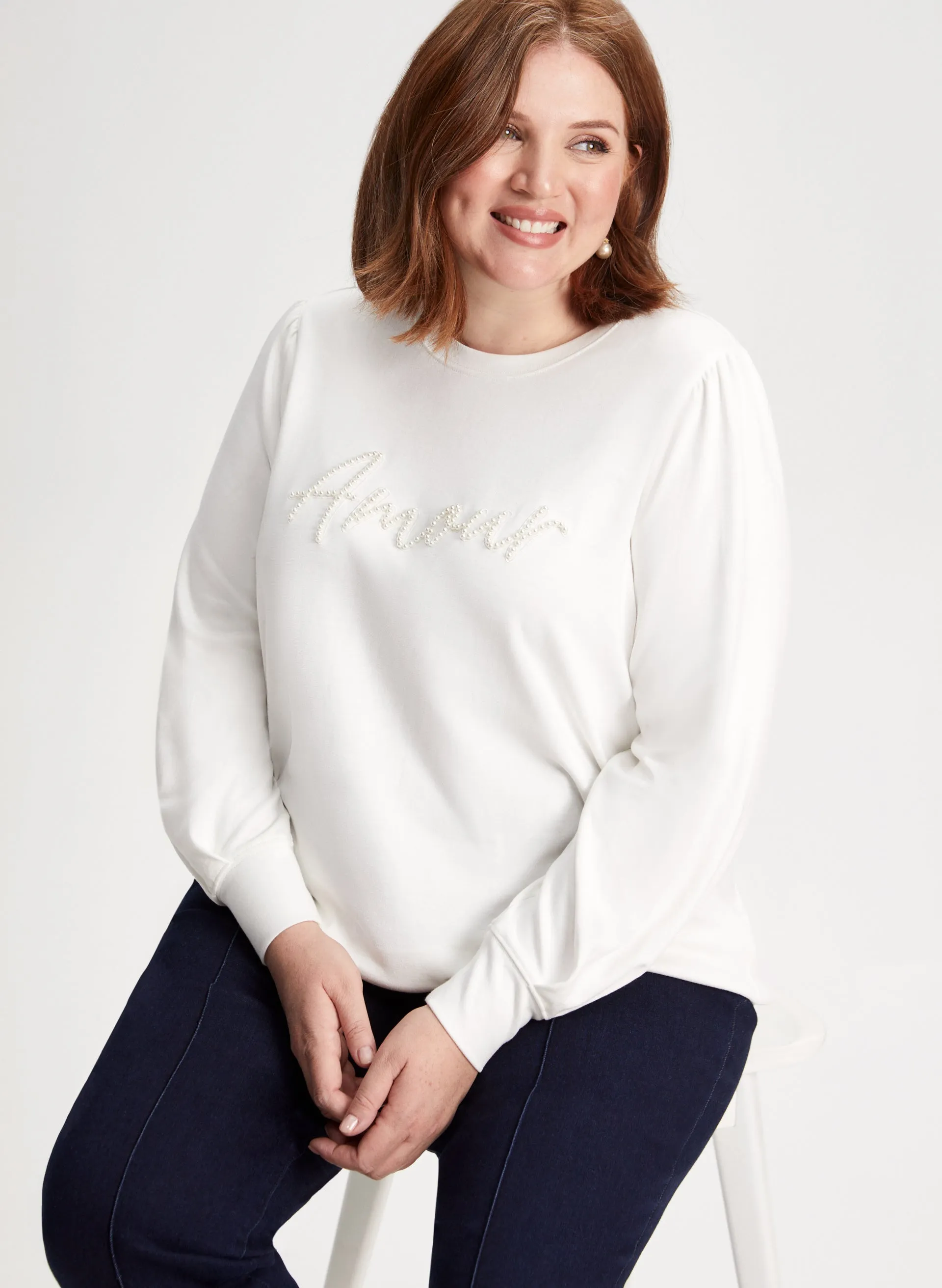 Pearl Detail Long Sleeve Pullover sold by Laura product image thumbnail 5