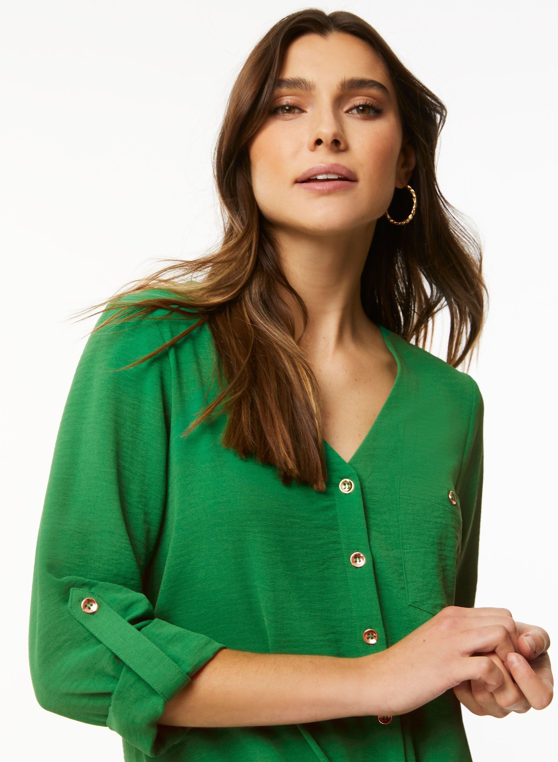 Roll-Up Sleeve Blouse sold by Laura product image thumbnail 2