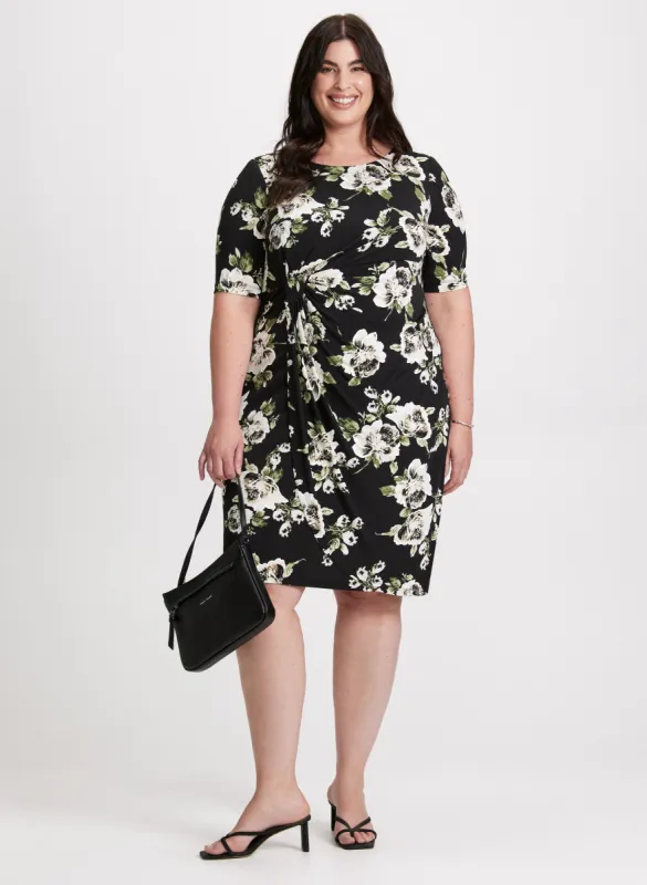 Fitted Floral Jersey Dress sold by Laura