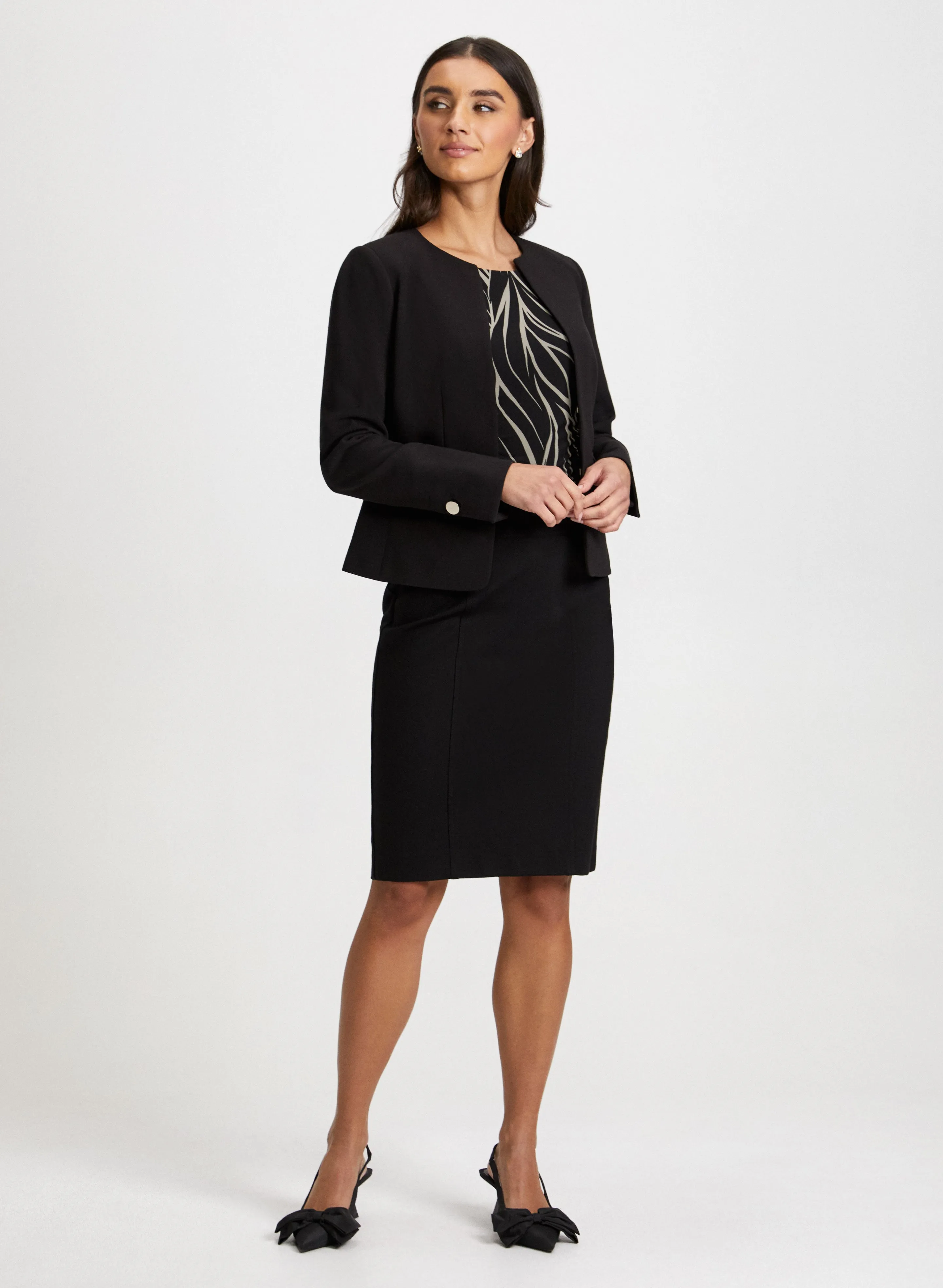 Button Detail Jacket & Pencil Skirt sold by Laura