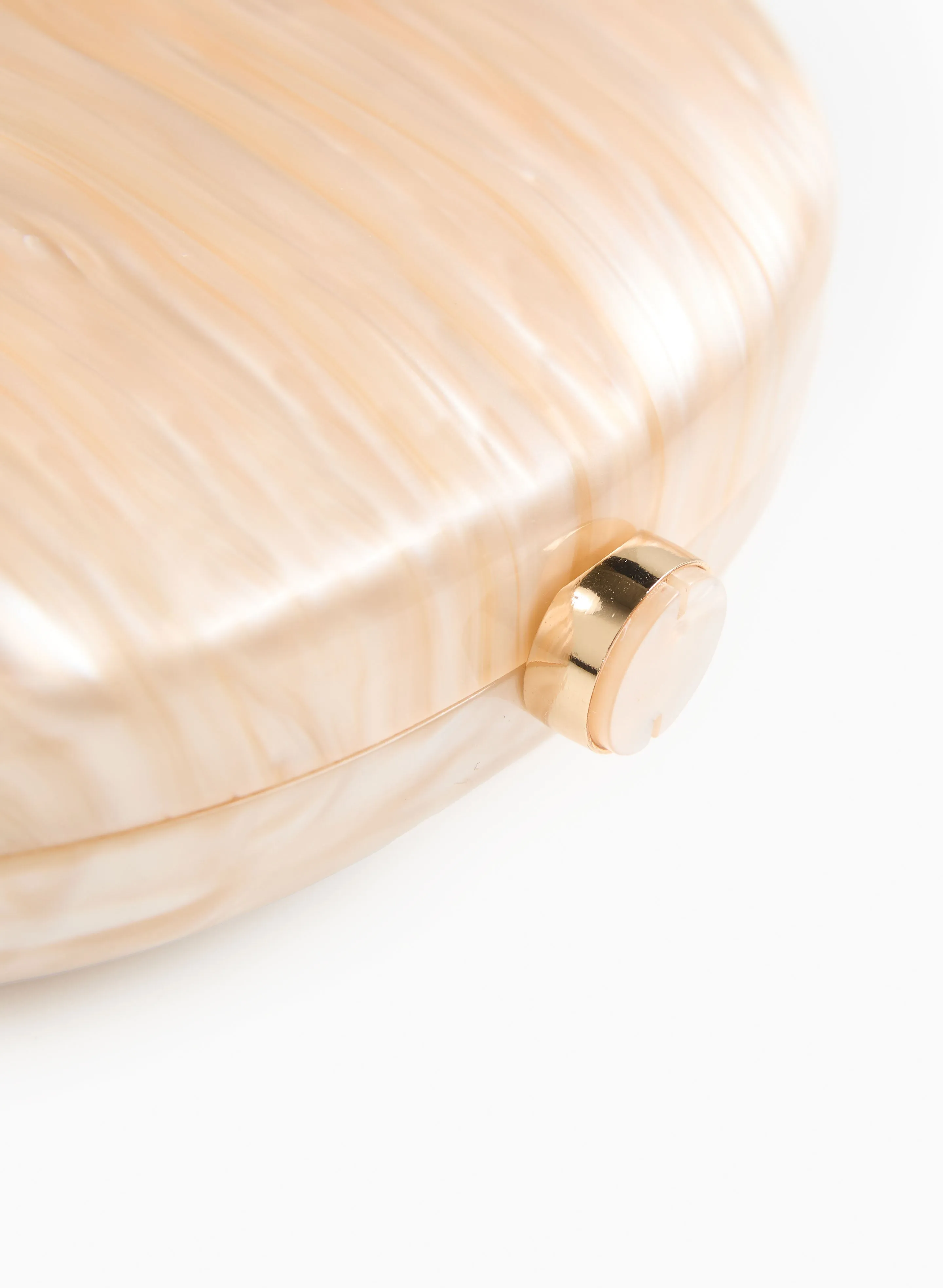 Half-Moon Marble Resin Clutch sold by Laura product image thumbnail 2