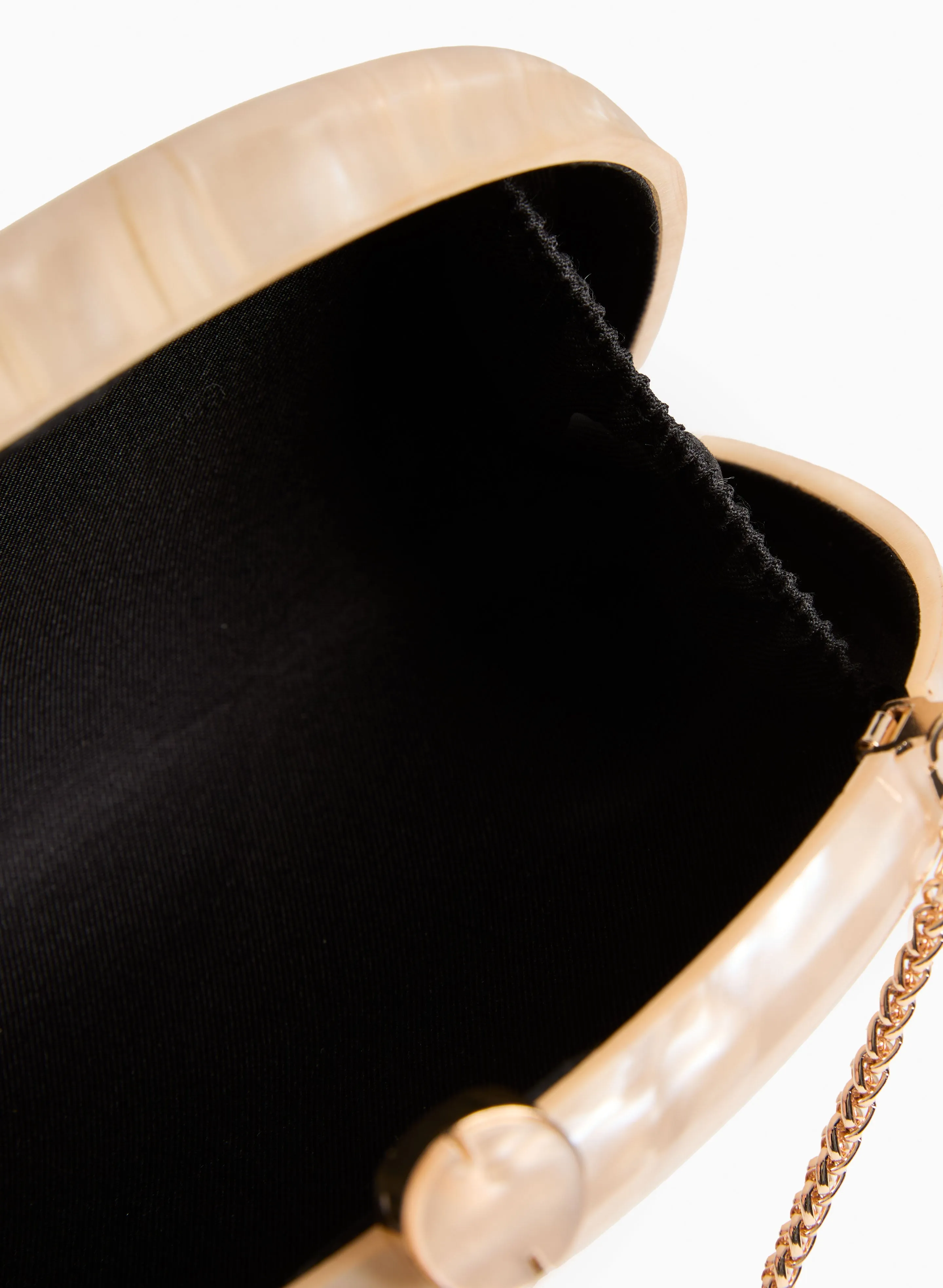 Half-Moon Marble Resin Clutch sold by Laura product image thumbnail 4