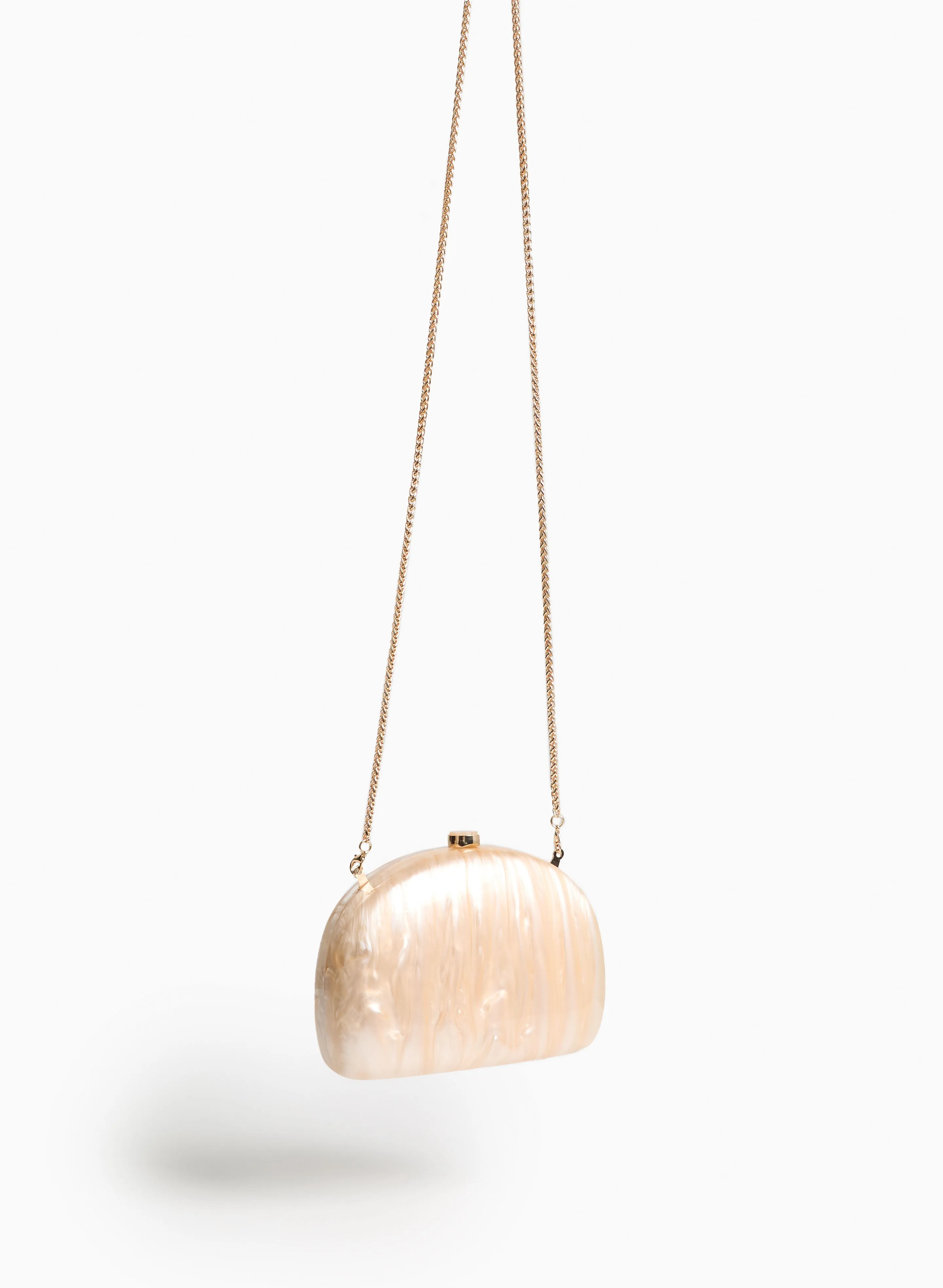 Half-Moon Marble Resin Clutch sold by Laura product image thumbnail 5