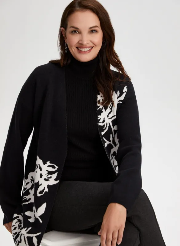 Floral Jacquard Cardigan sold by Laura