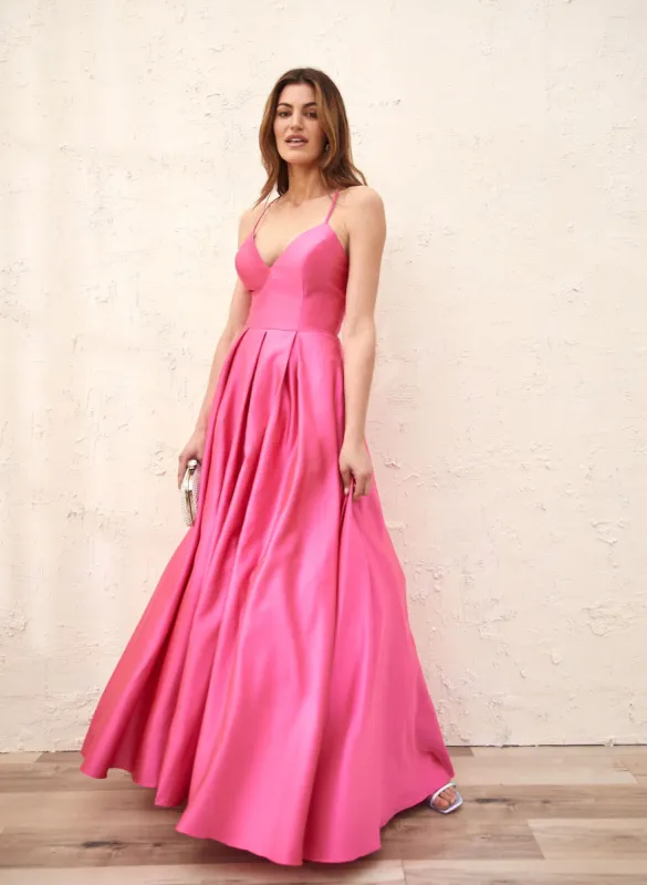 Lace-Up Back Ball Gown sold by Laura