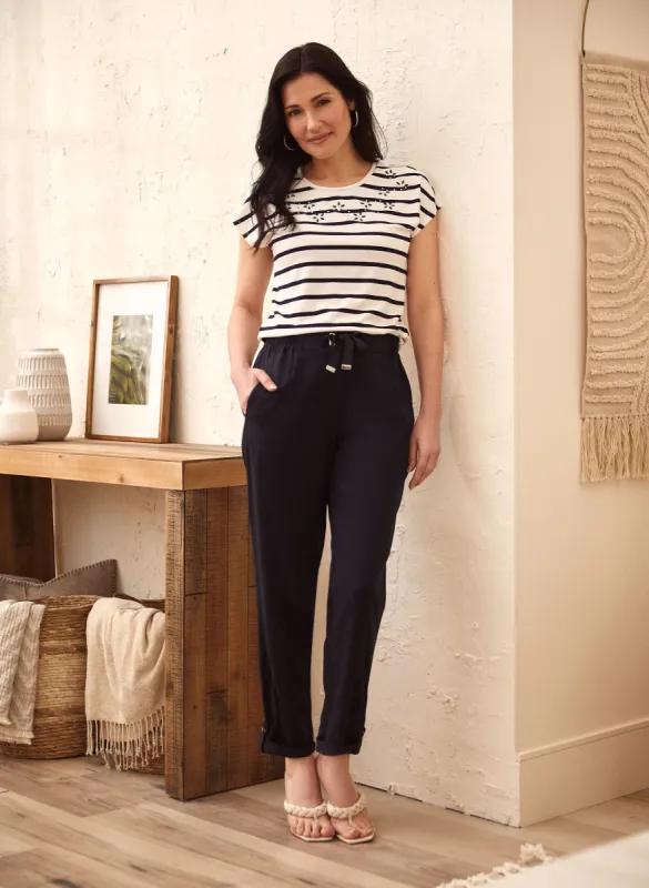 Stripe Print Tee sold by Laura