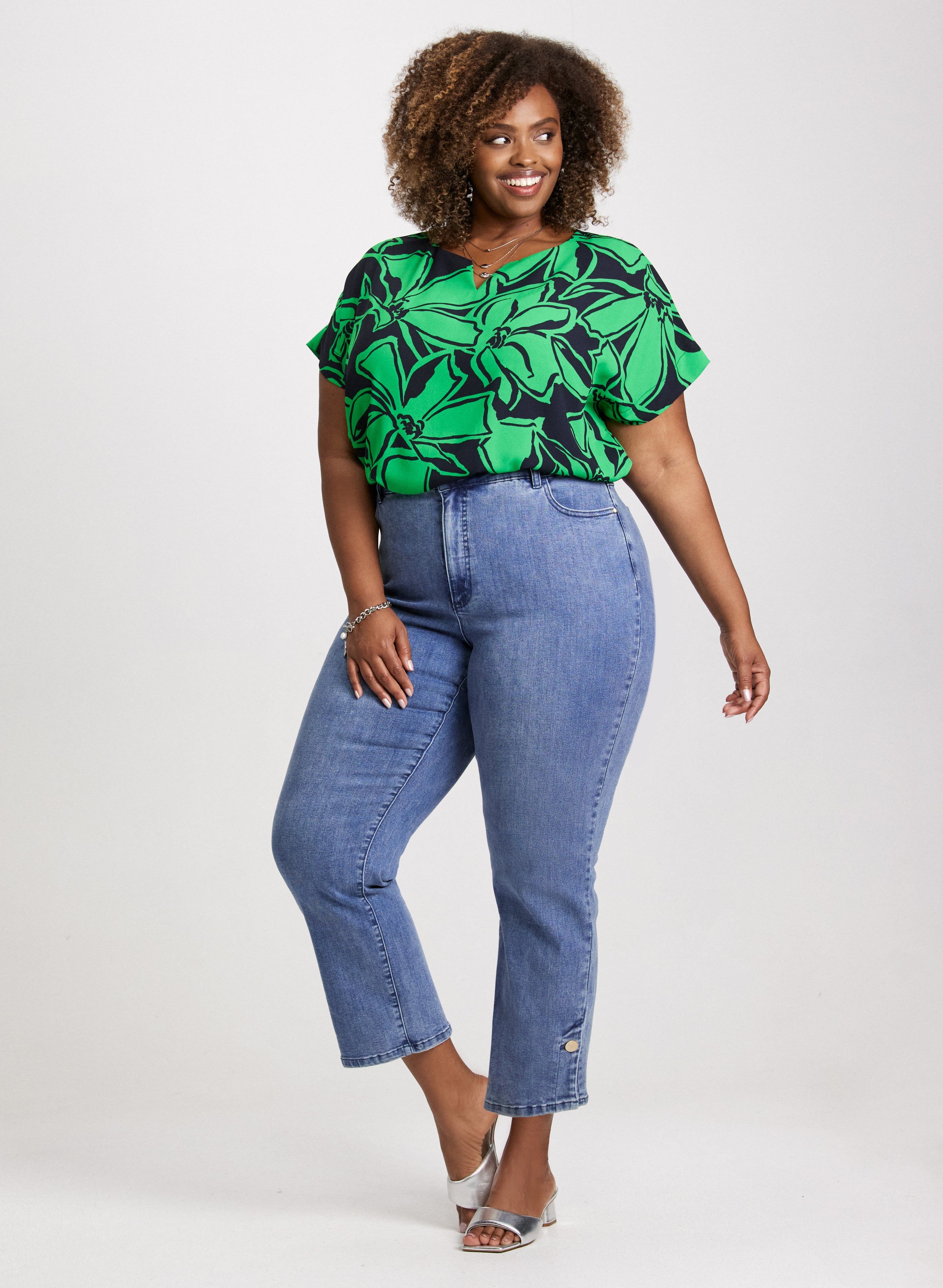 Joseph Ribkoff - Floral Short Sleeve Blouse sold by Laura product image thumbnail 3