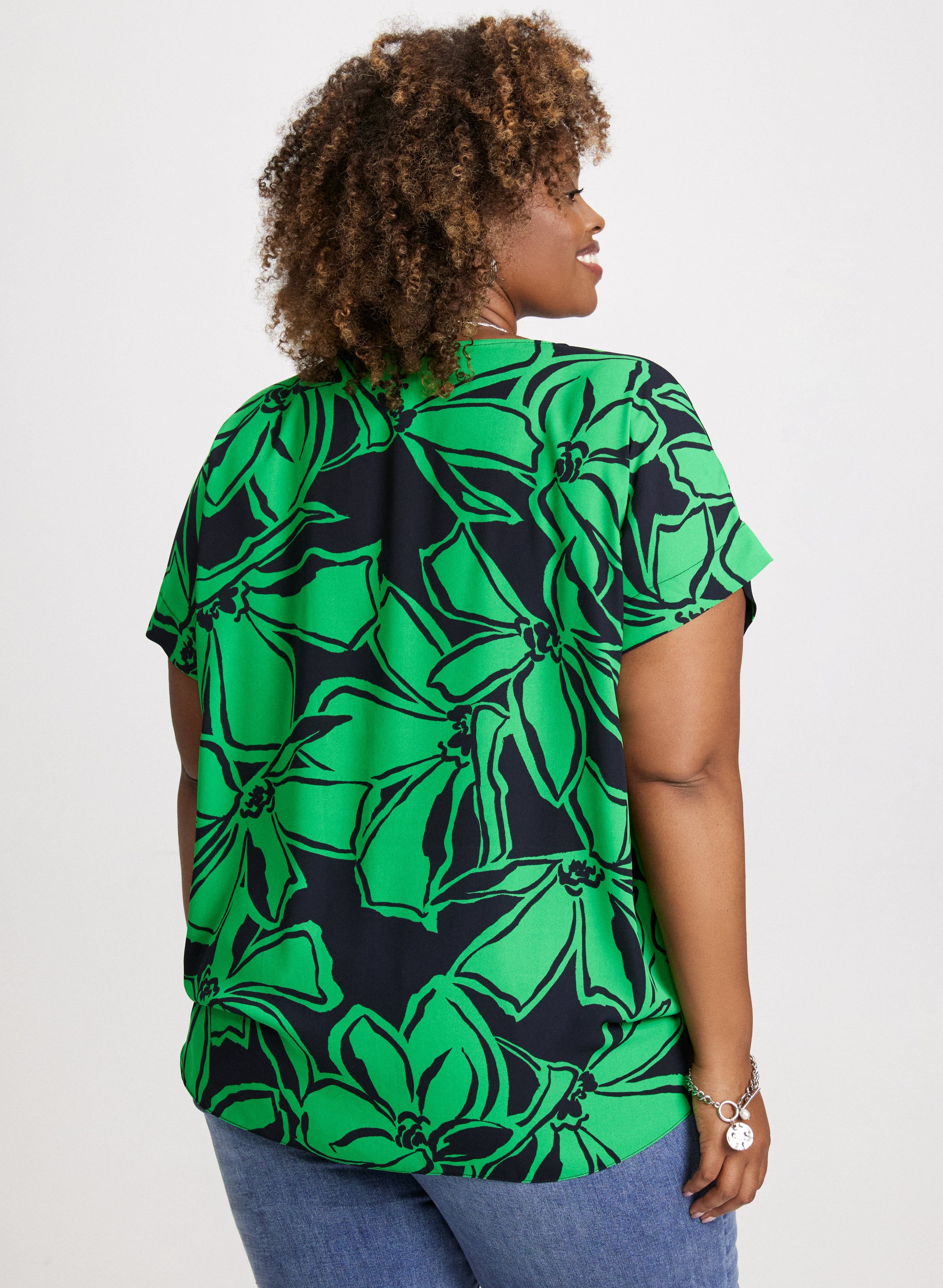 Joseph Ribkoff - Floral Short Sleeve Blouse sold by Laura product image thumbnail 4