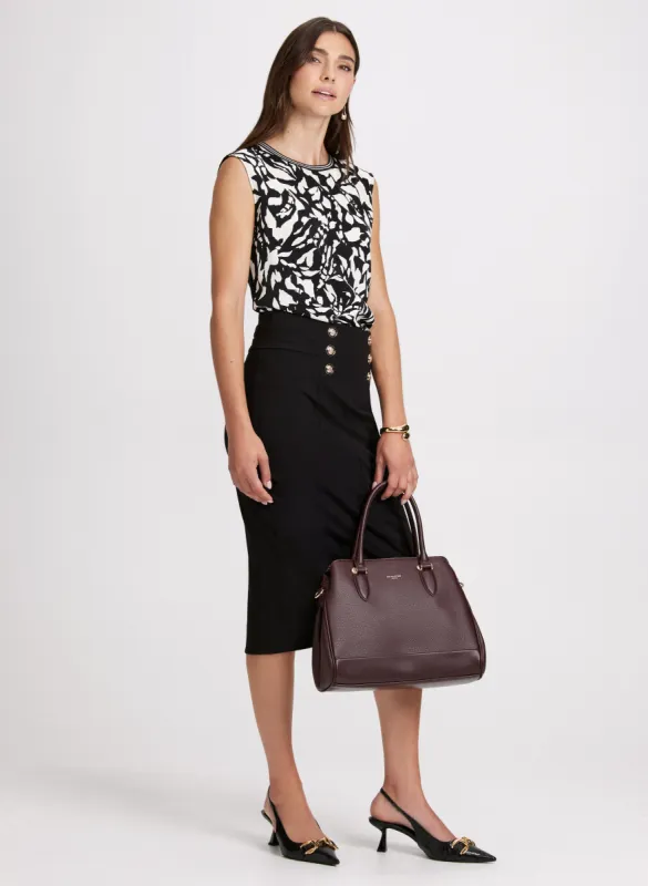 Drop Shoulder Top & Pencil Skirt sold by Laura
