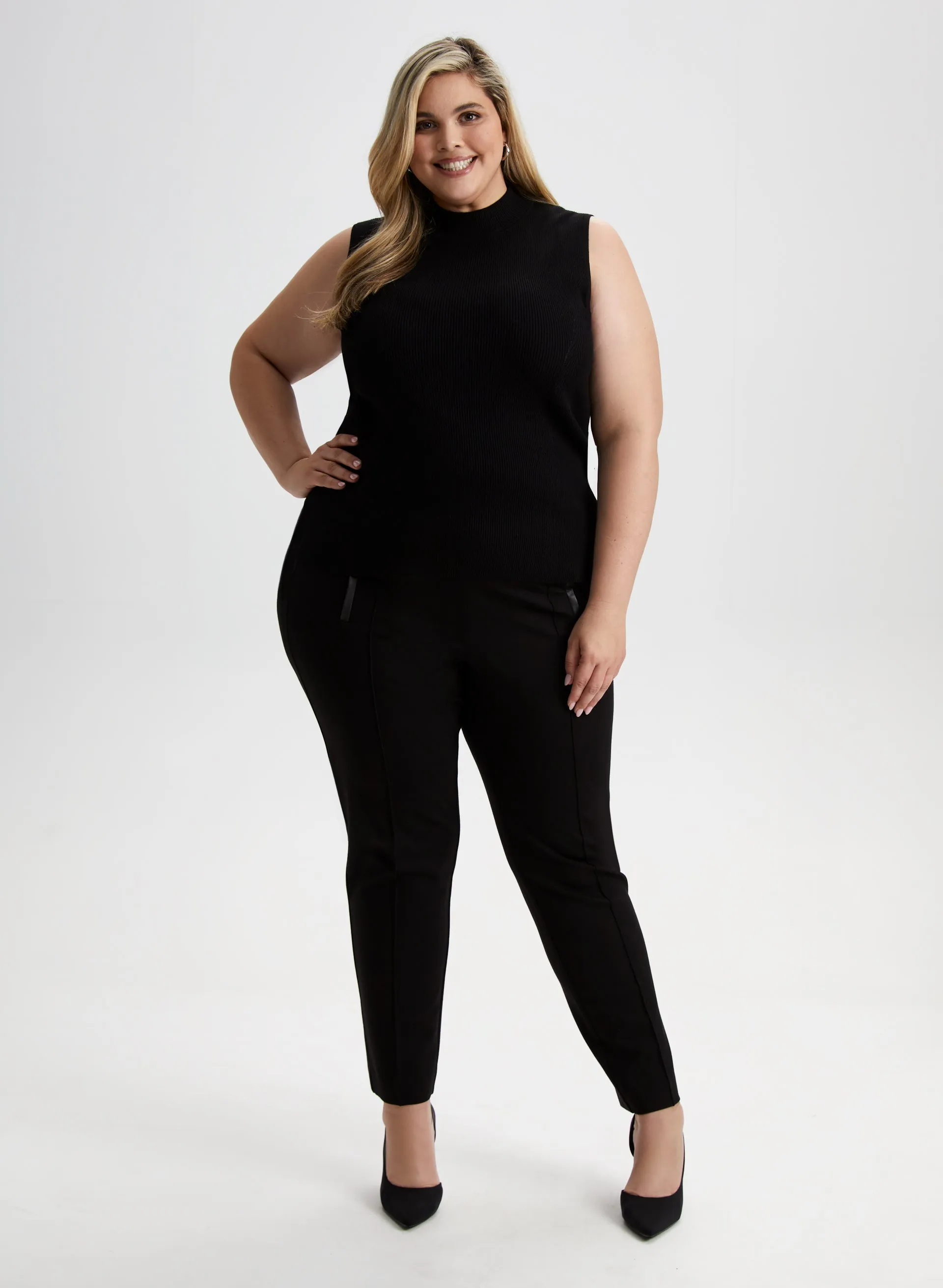 Pull-On Slim Leg Pants sold by Laura product image thumbnail 3