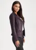 Stud Detail Faux Suede Jacket sold by Laura