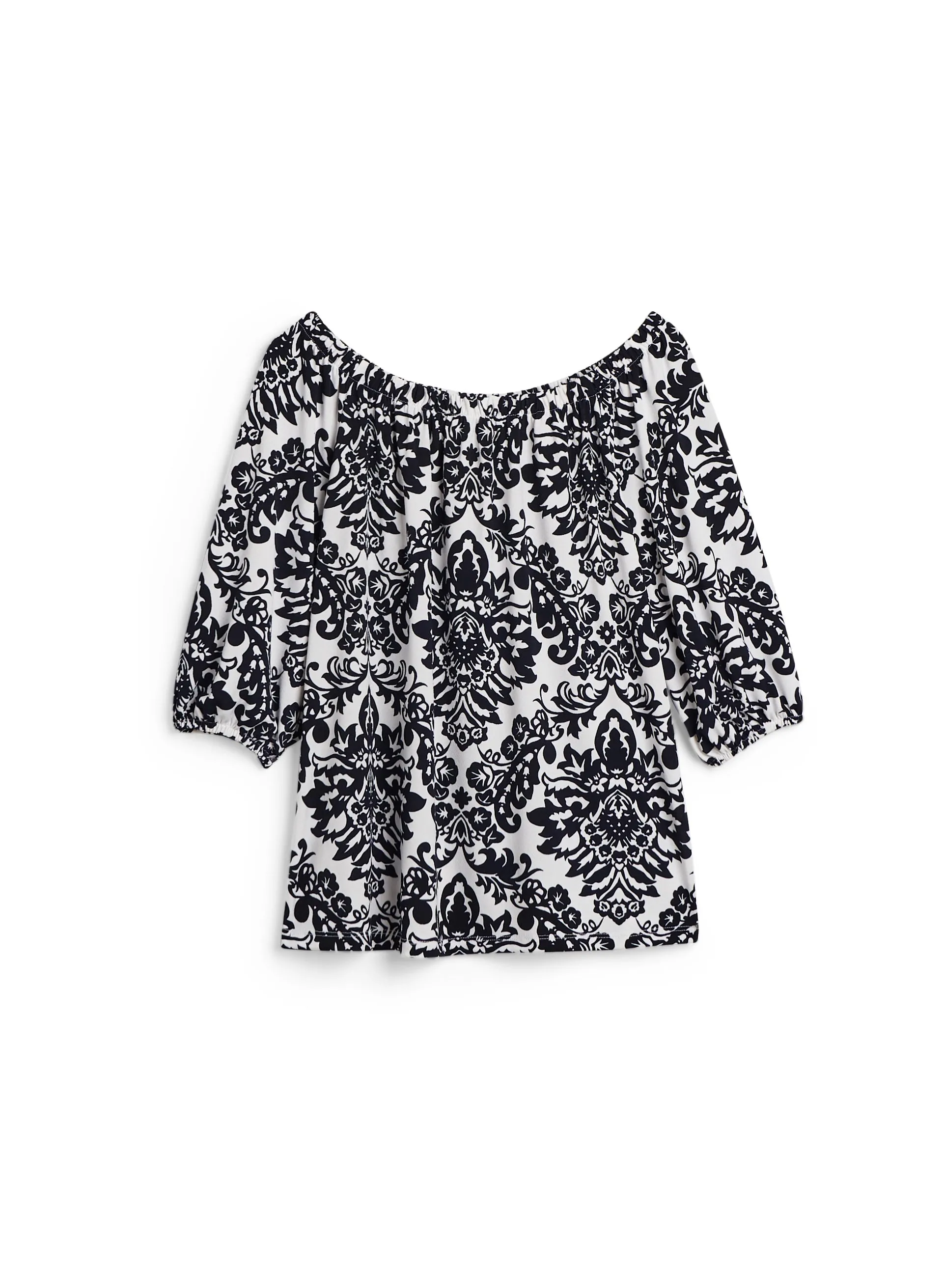 Off The Shoulder Tile Print Top sold by Laura product image thumbnail 5
