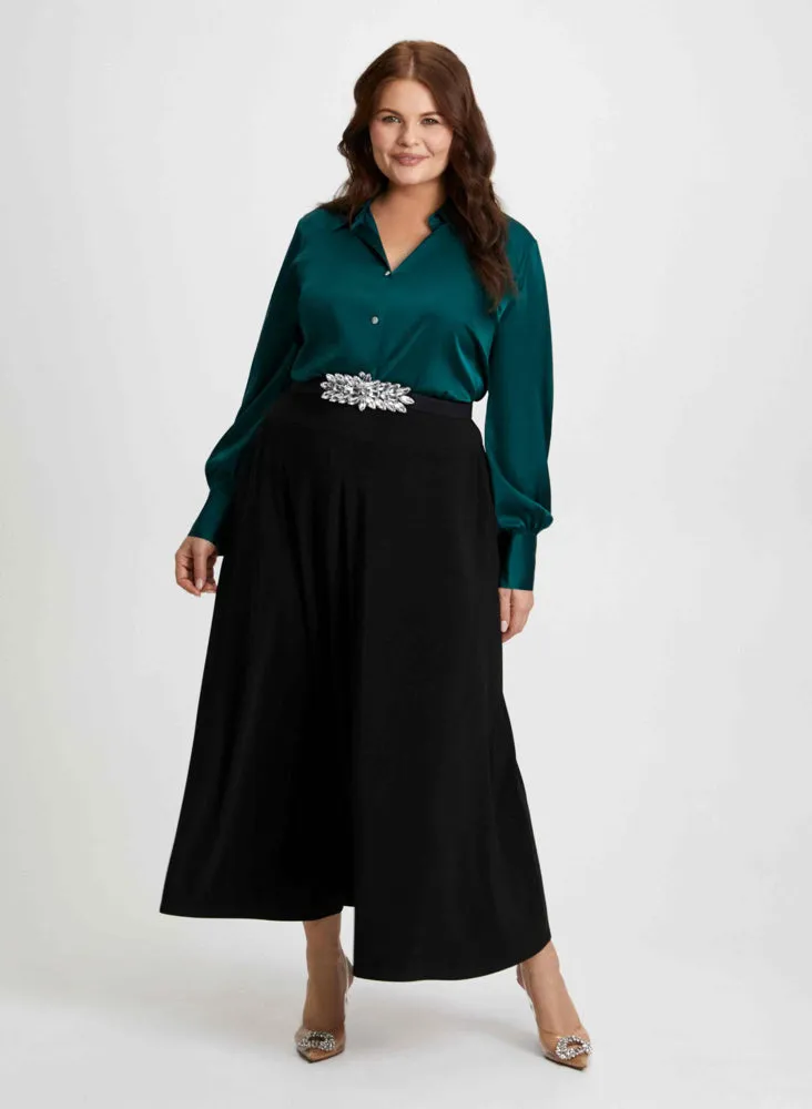 Maxi Skirt & Satin Blouse sold by Laura