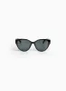 Heart Detail Oval Sunglasses sold by Laura