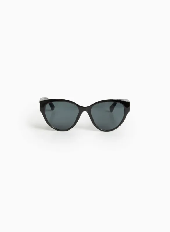 Heart Detail Oval Sunglasses sold by Laura