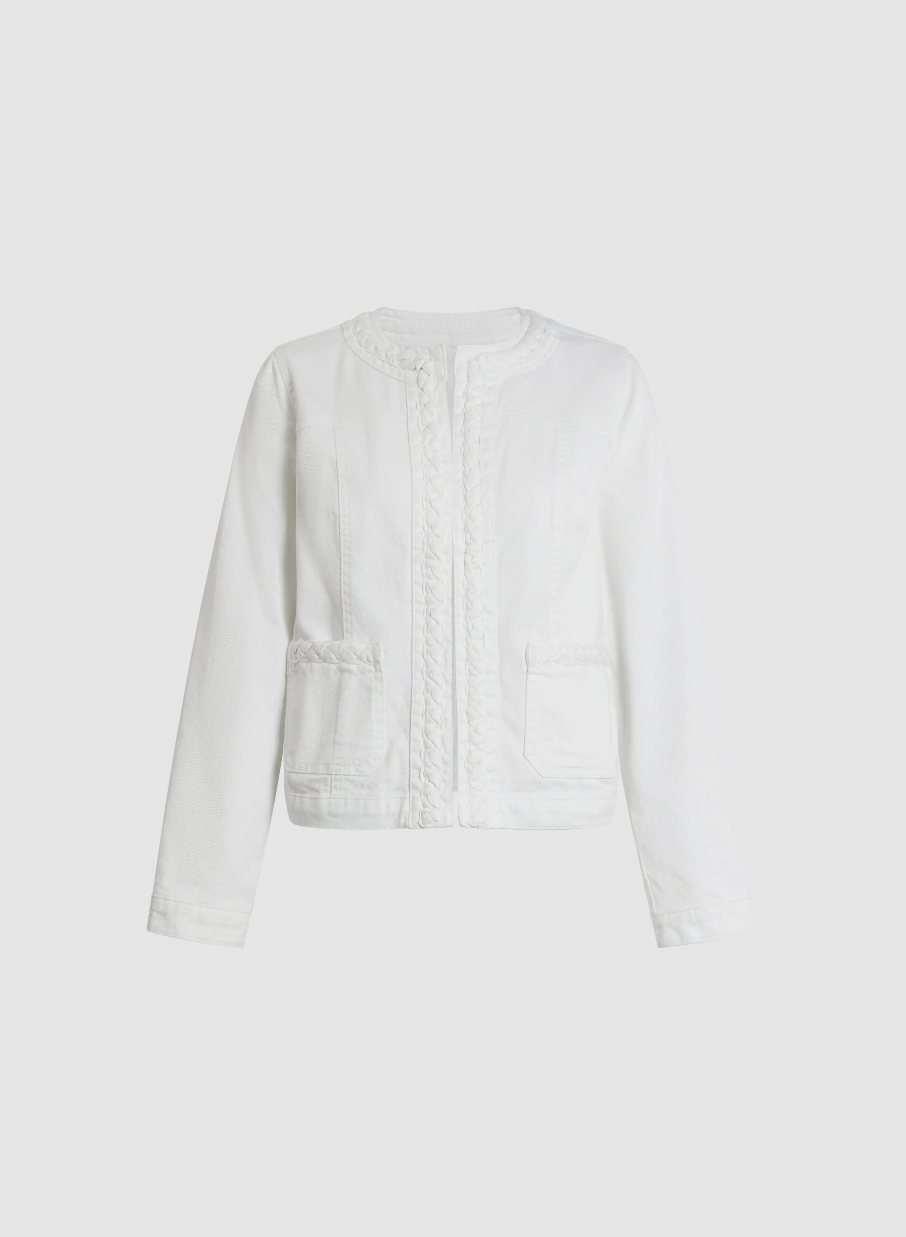 Braided Trim Denim Jacket sold by Laura product image thumbnail 5
