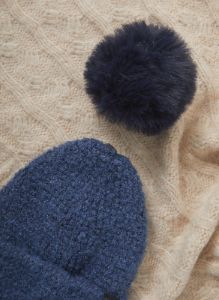 Pom Pom Knit Hat sold by Laura