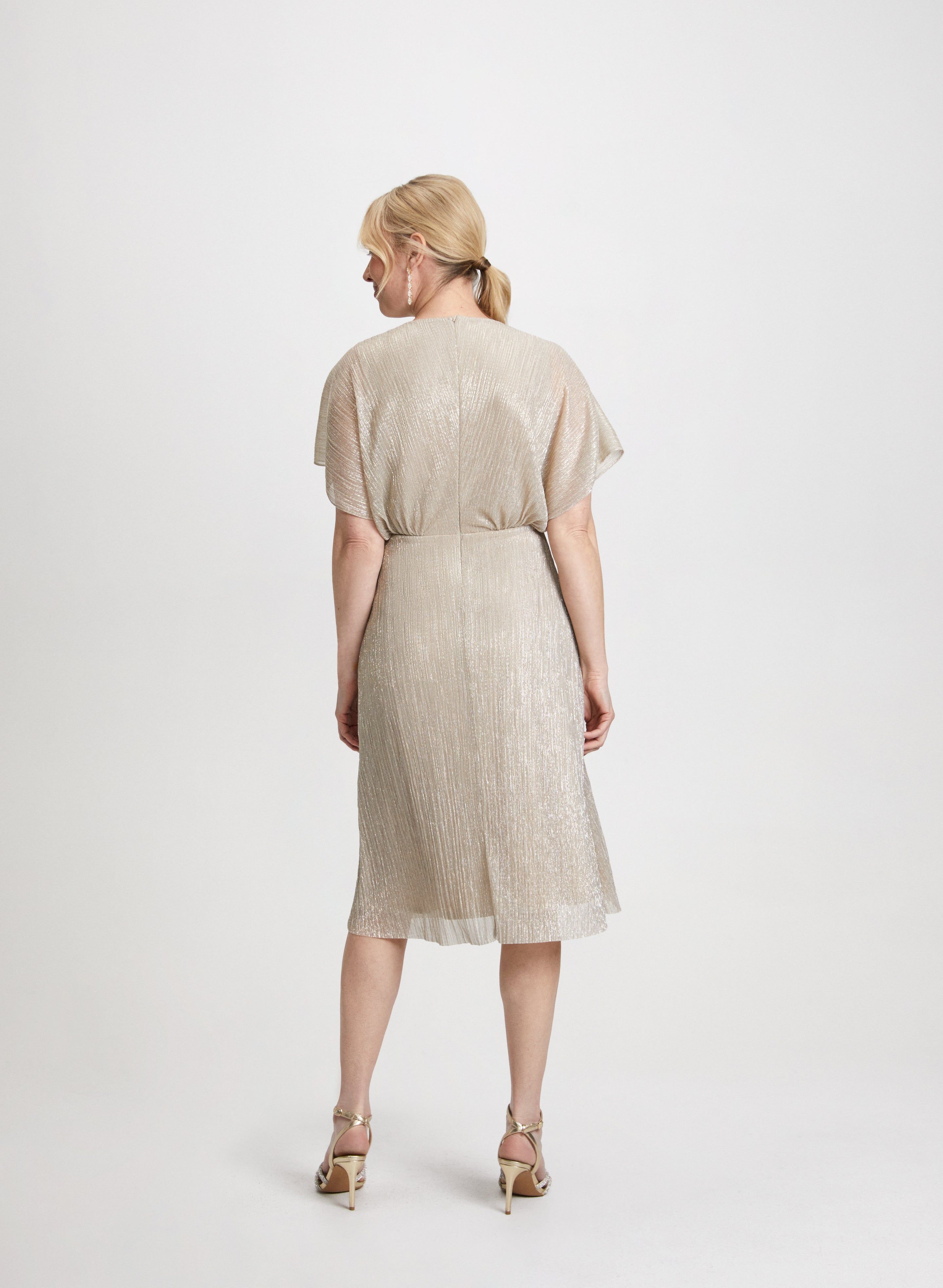 Joseph Ribkoff - Metallic Ruffle Dress sold by Laura product image thumbnail 3