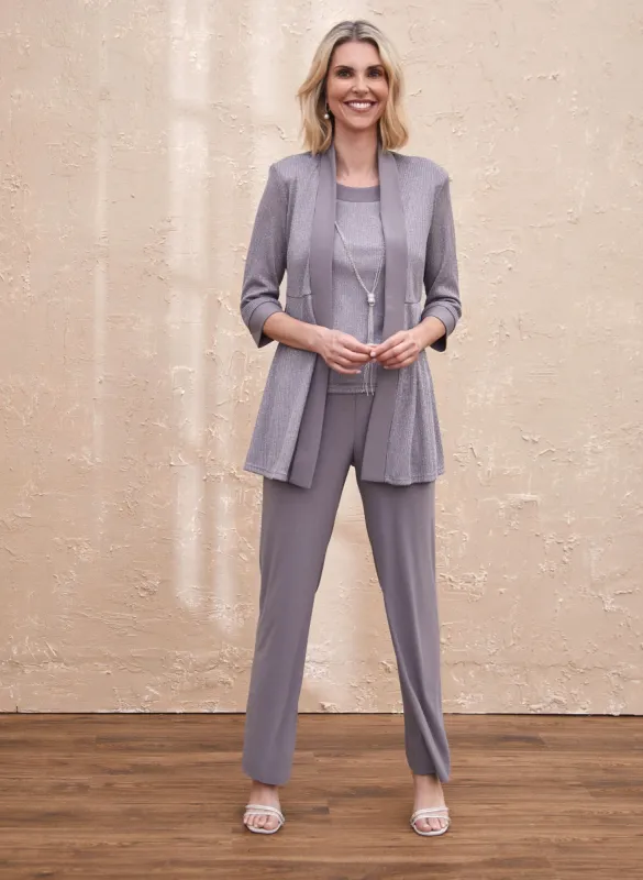 Metallic Fooler Top & Pants Set sold by Laura