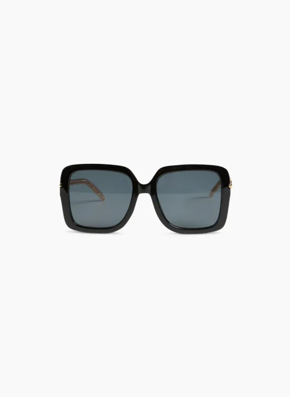 Metallic Arms Square Sunglasses sold by Laura
