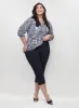 Balloon Sleeve Paisley Top & Signature Fit Bengaline Capris sold by Laura